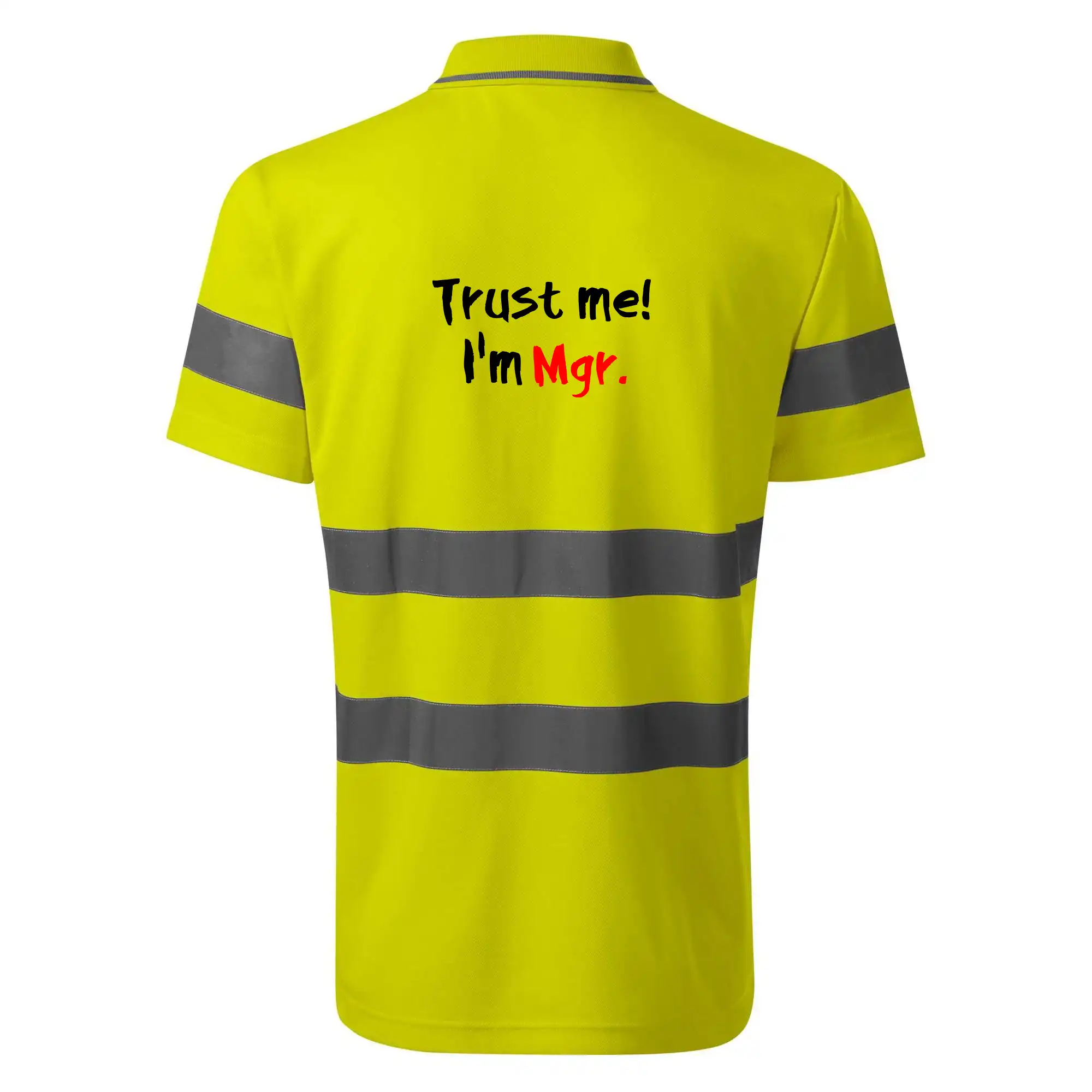 Tričká na ukončenie štúdia - Trust me I´m  Mgr. / Ver mi som Magister. - HV Runway 2V9 - Reflexné polokošeľa