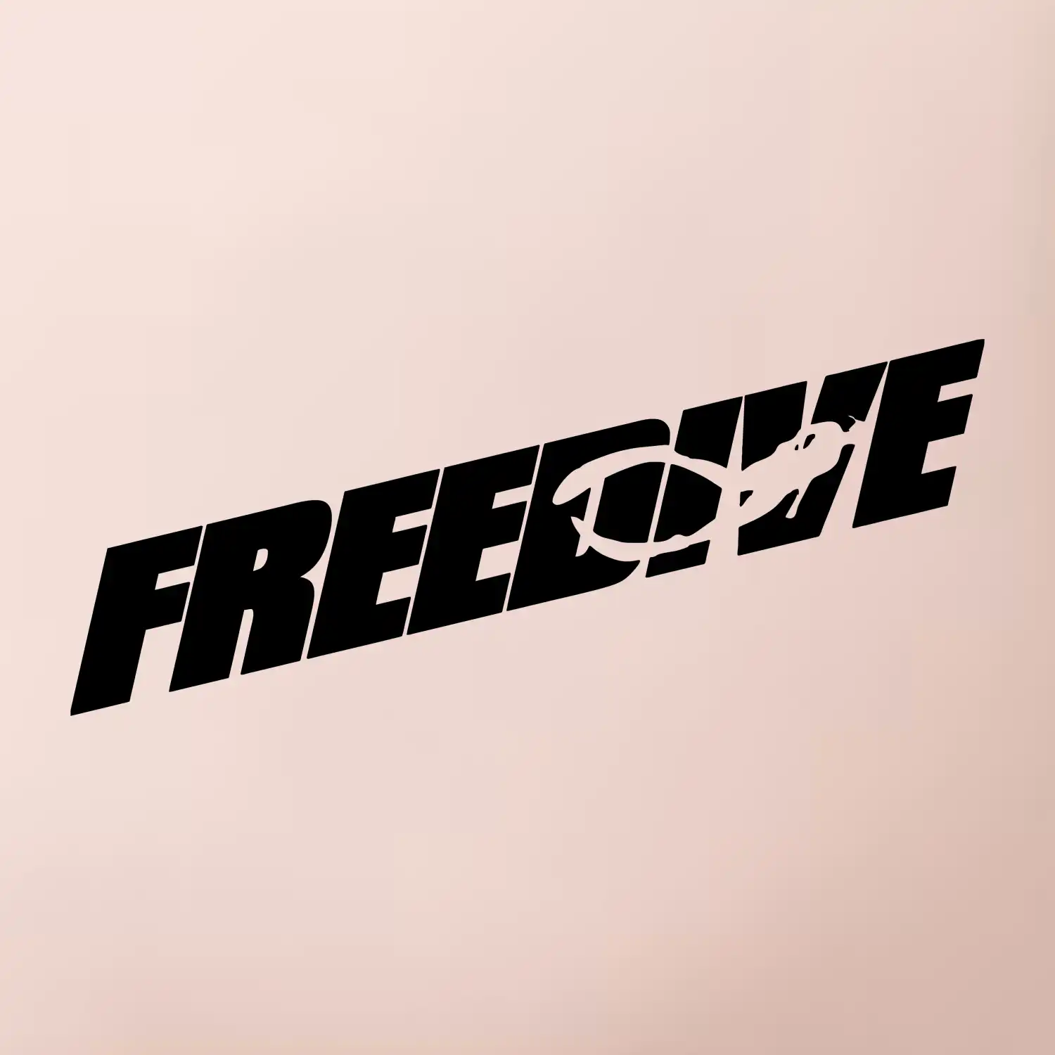 Freedive - nápis s potápěčem