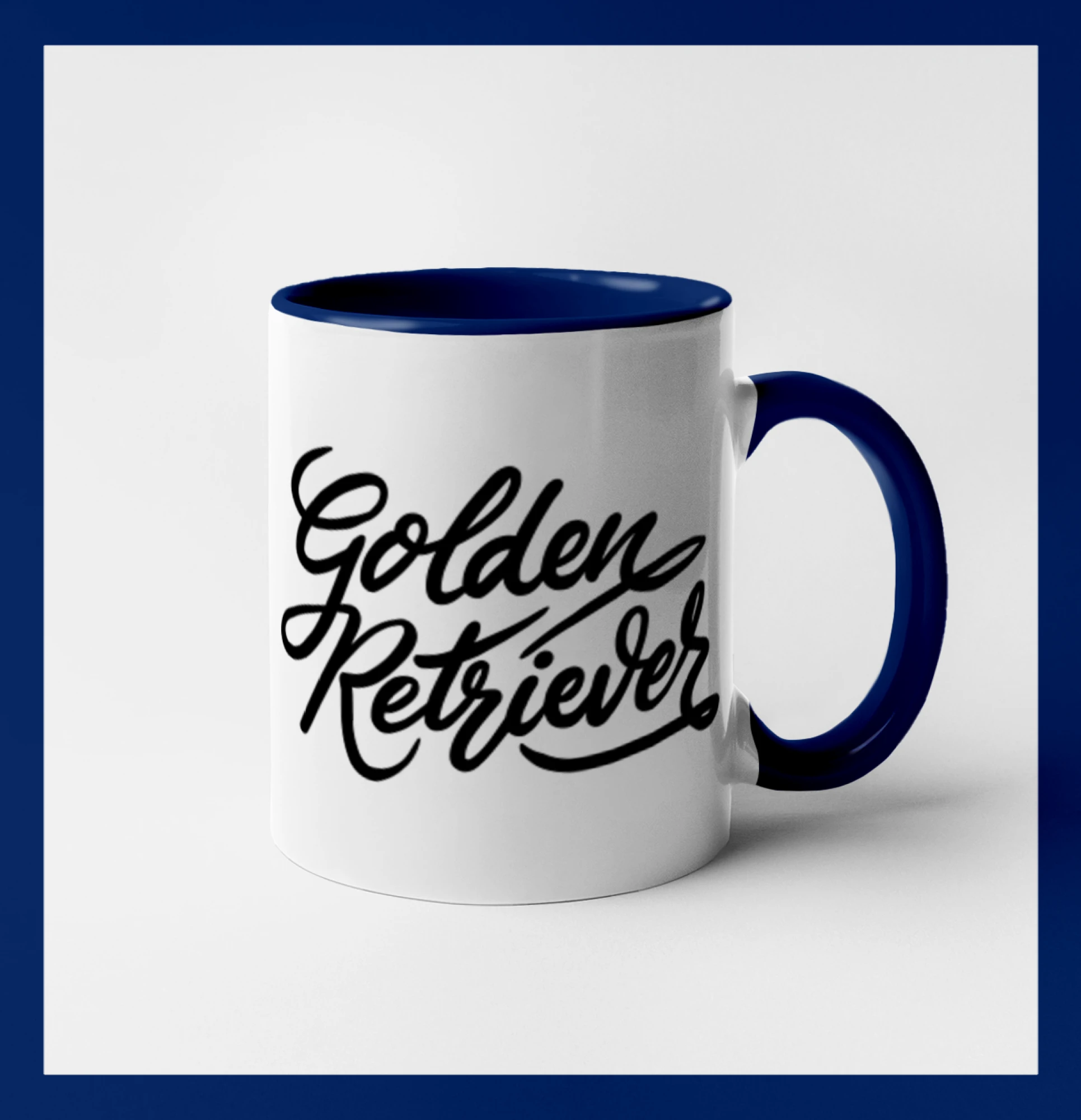 Labrador - Golden retriever - nápis okrasný - Hrnček 