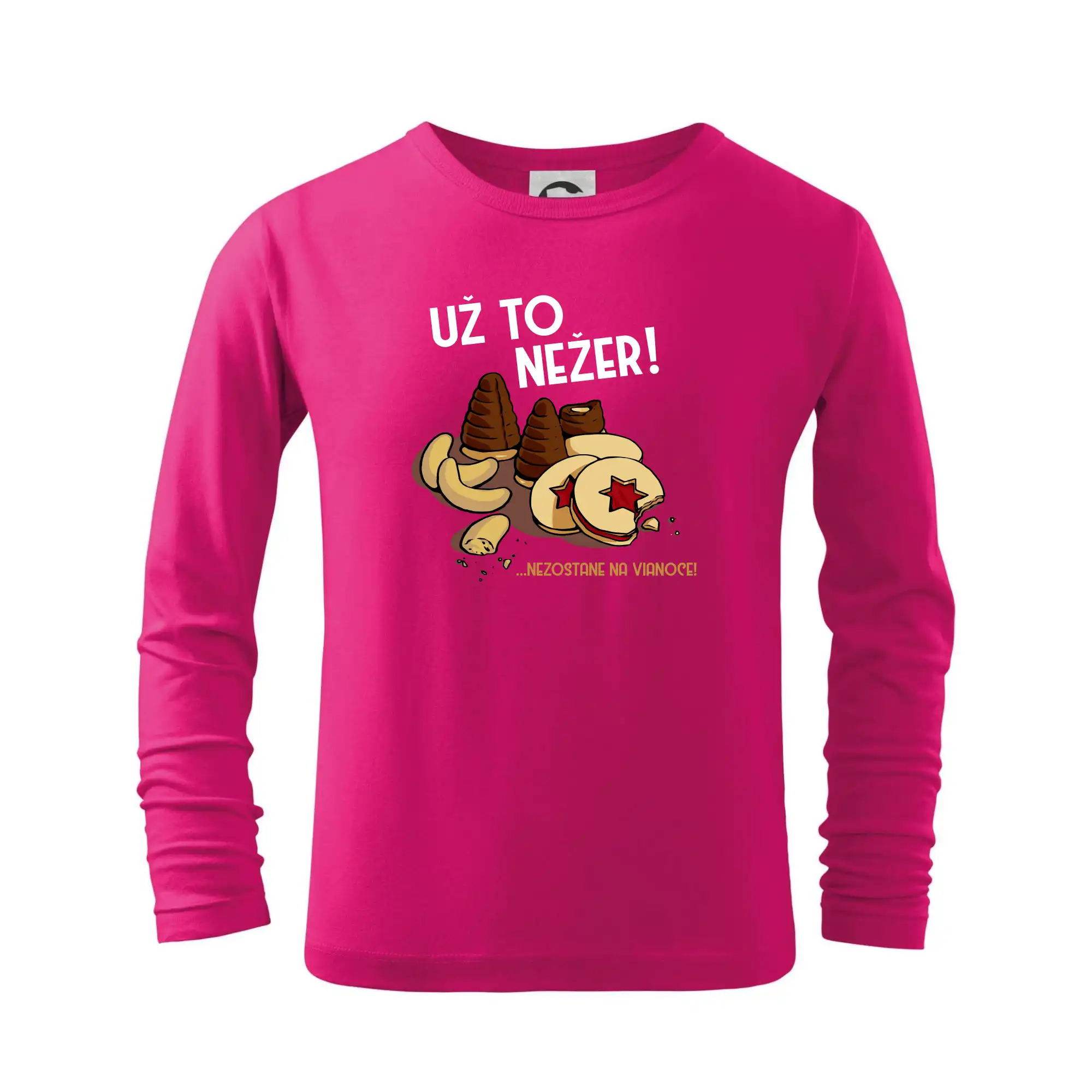 Vianočné tričká - Už to nežer! - Tričko detské Long Sleeve