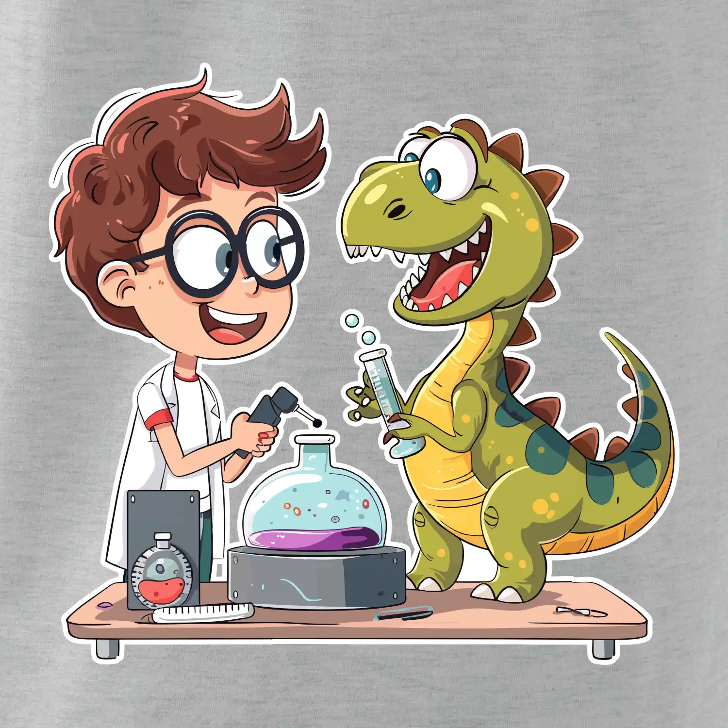 Chemik a dinosaurus - kluk / holka