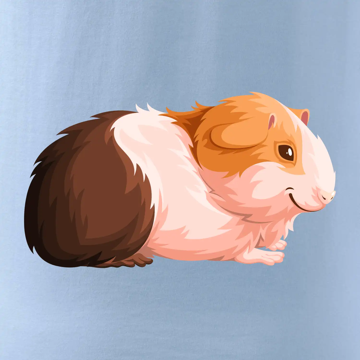 Morče - kreslené z boku