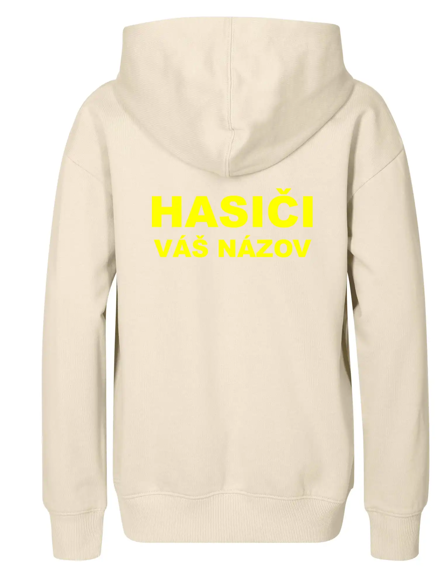 Hasiči - žltý nápis - váš názov zboru