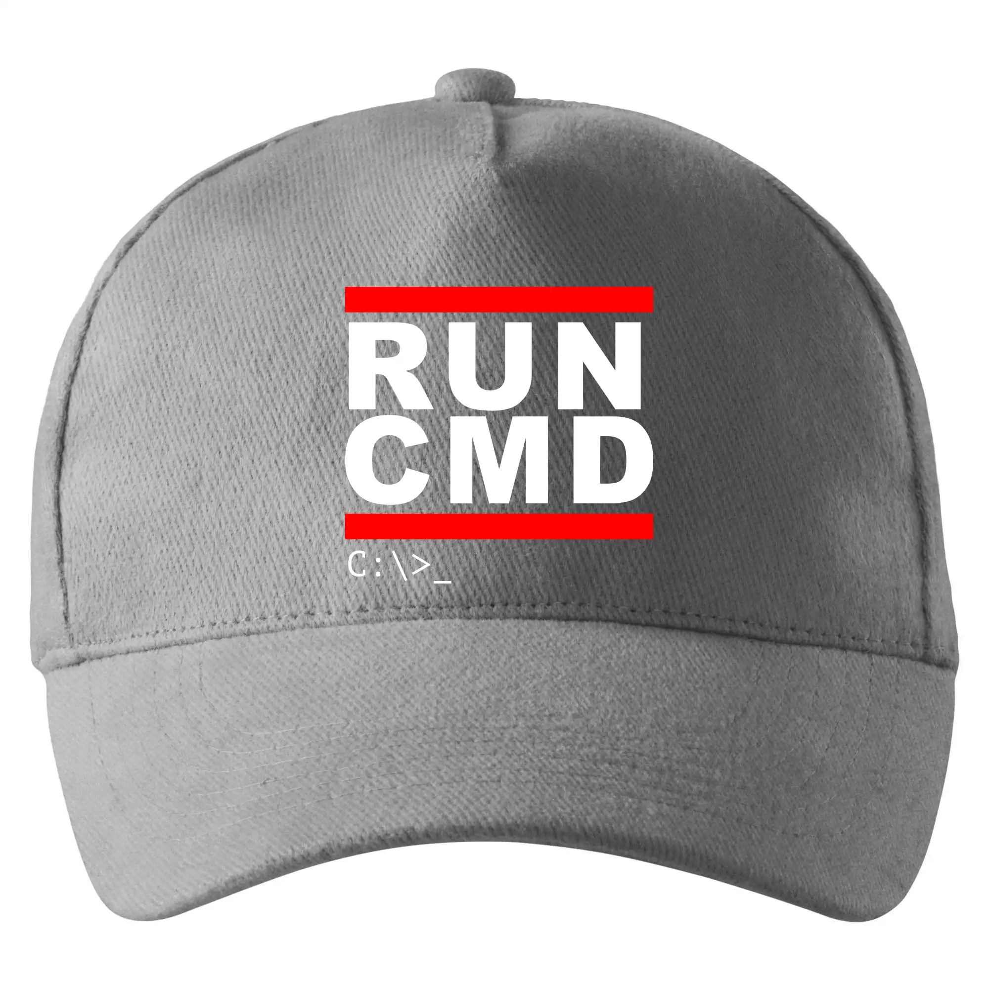 Tričká pre ajťákov - Run CMD - Šiltovka so zahnutým šiltom a mosaznou sponou