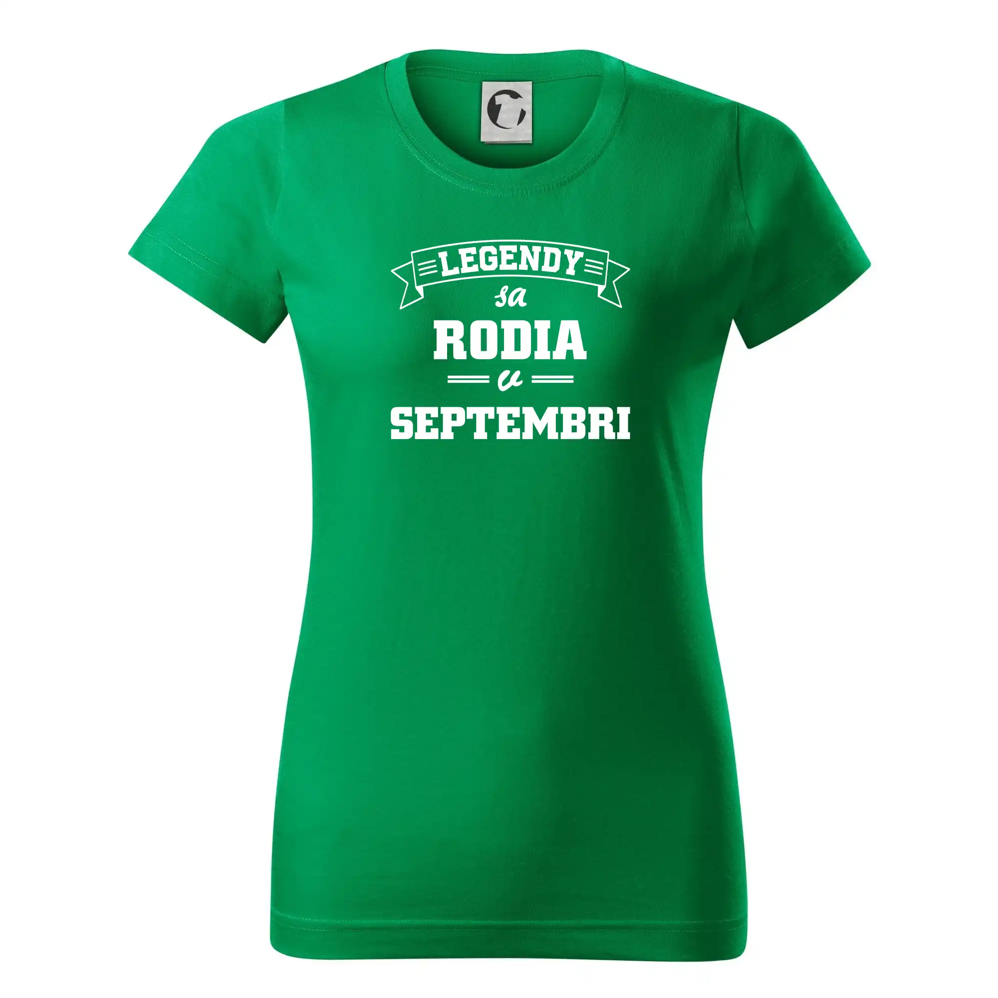 Tričká pre narodených v septembri - Legendy sa rodia v septembri - Dámske tričko basic - ľahko voľnejšie a dlhšie