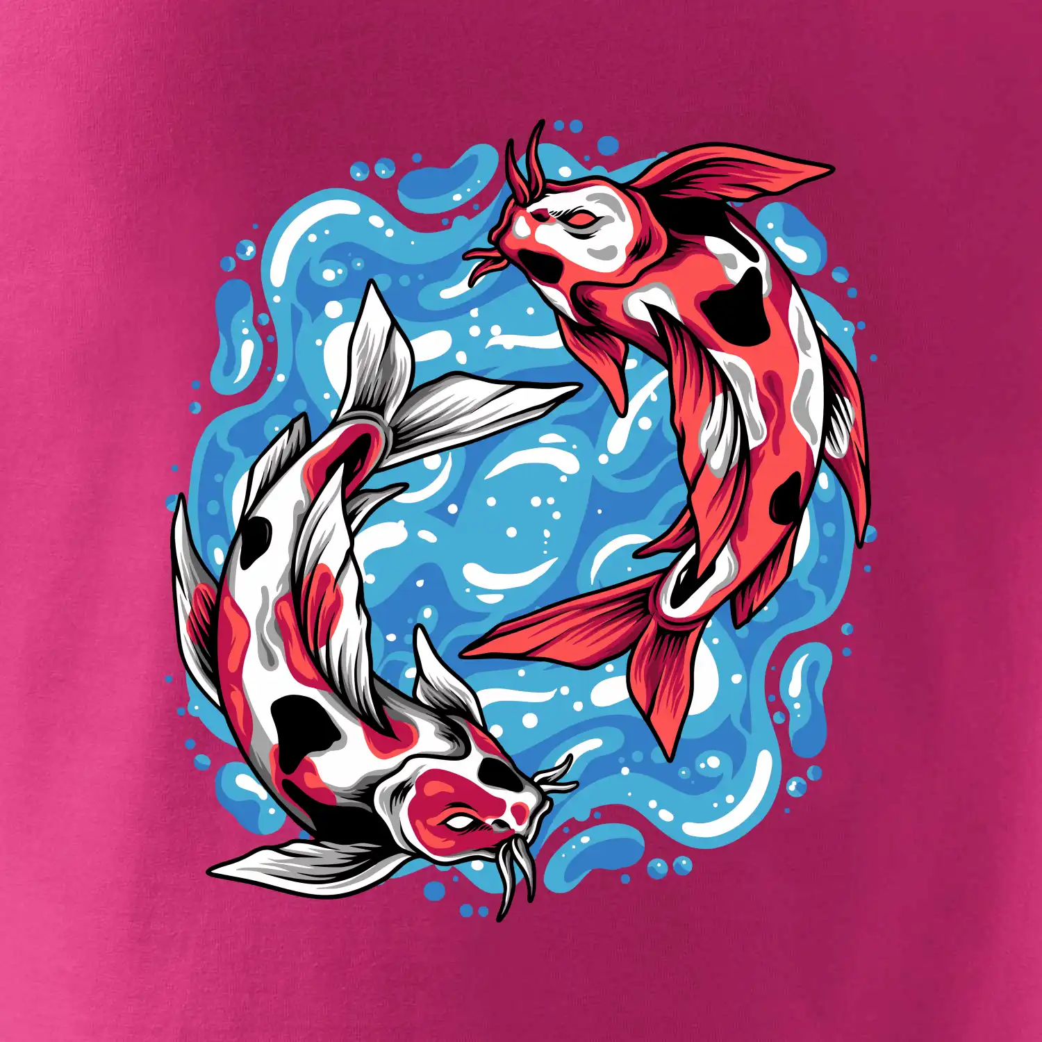 Yin & Yang Koi kapr - červený