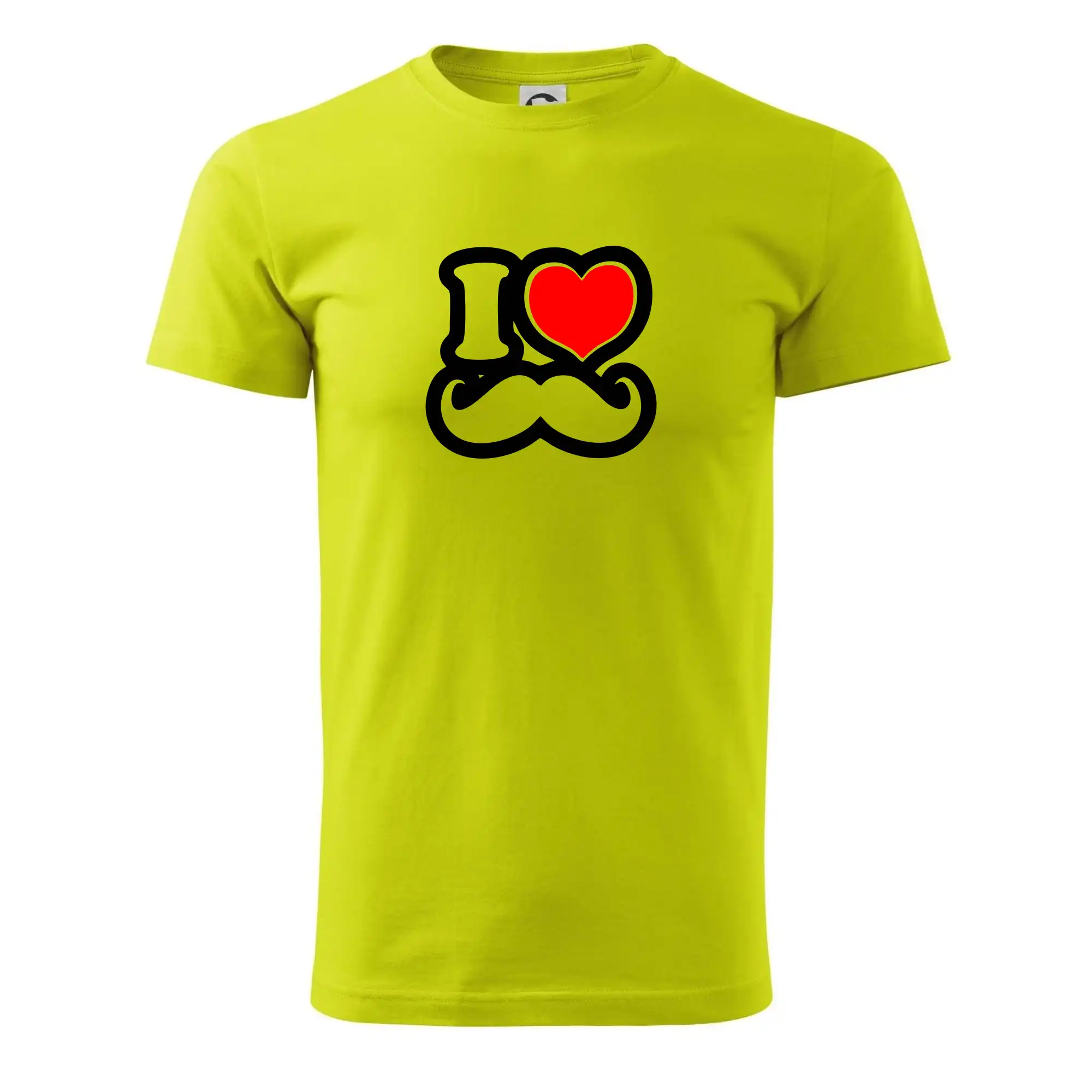 i love mustache - obrys