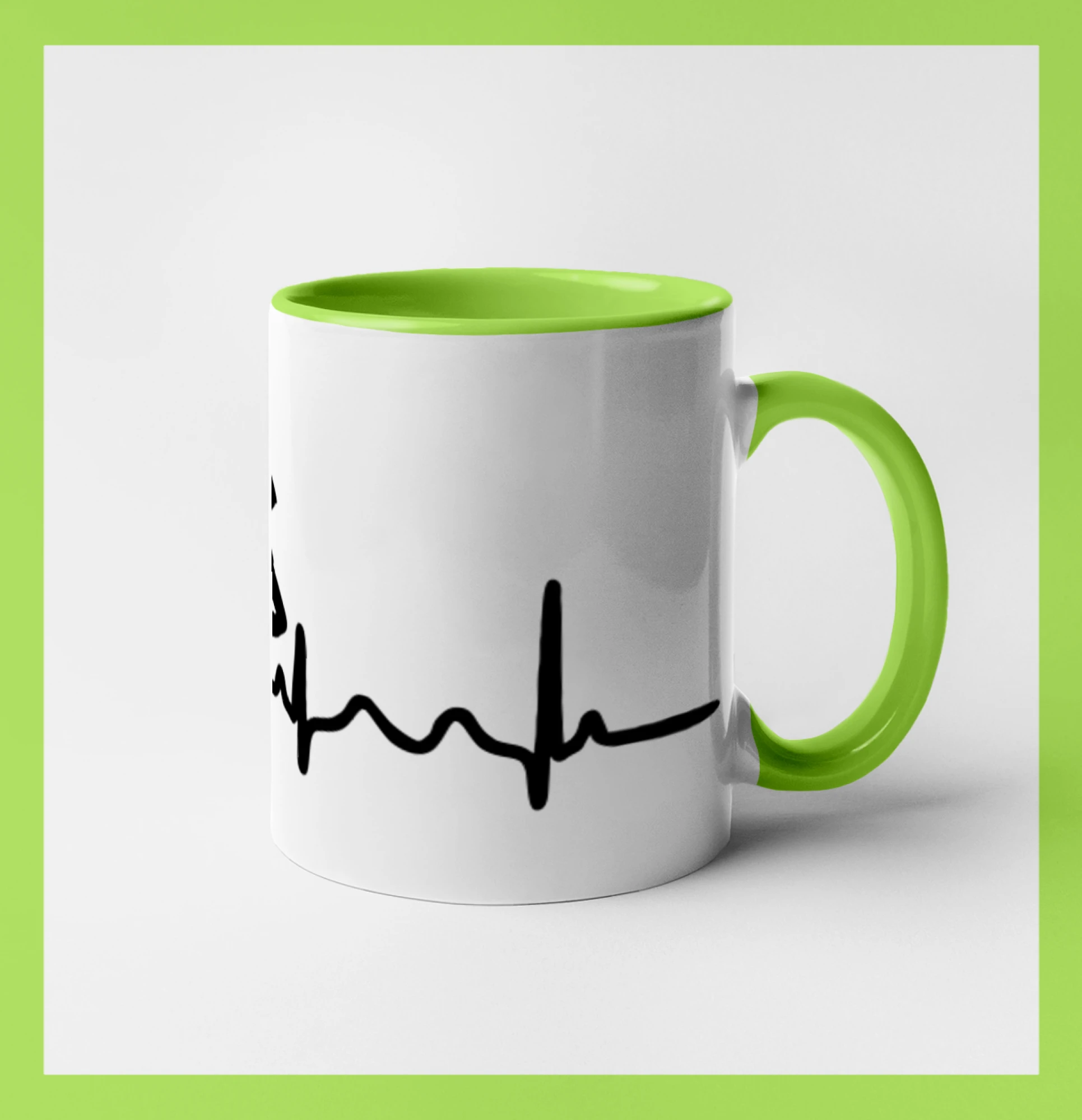 Ekg tanec - vlasy - Hrnček 
