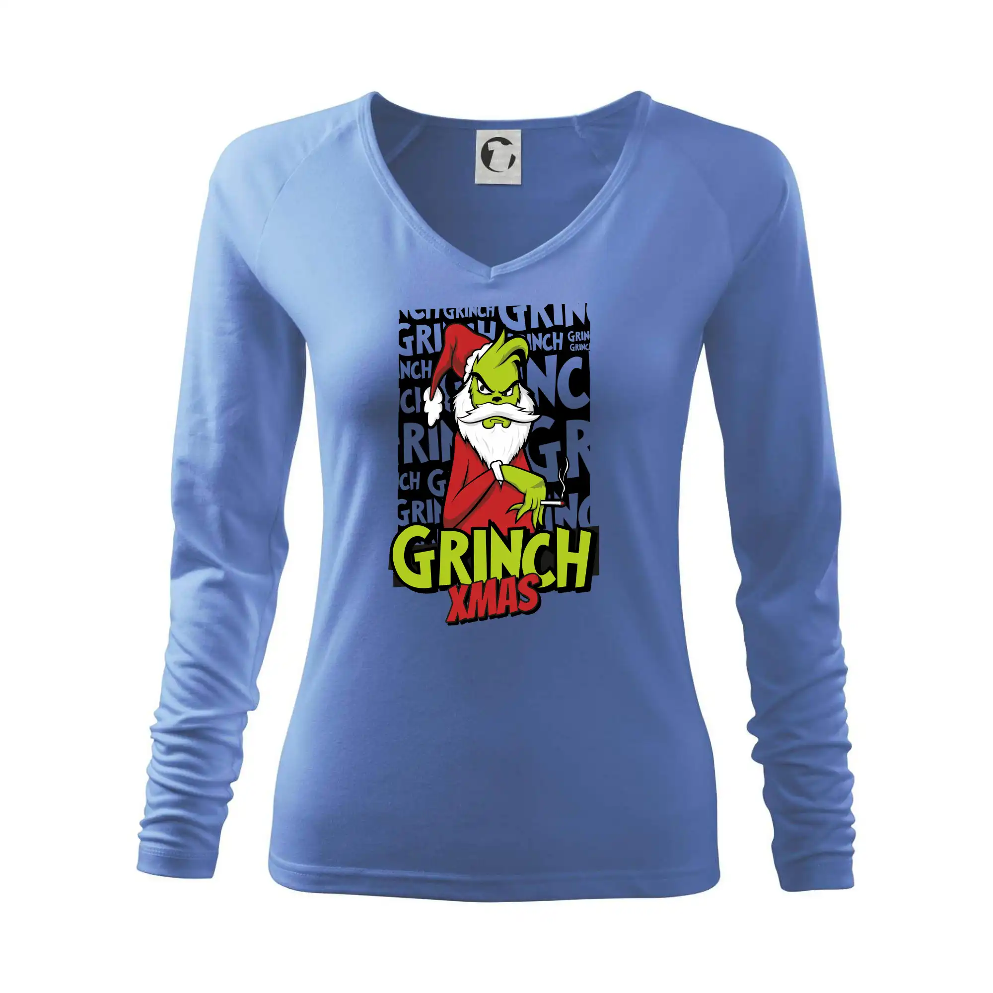 Vianočné tričká - Grinch Xmas - Tričko dámske Elegance