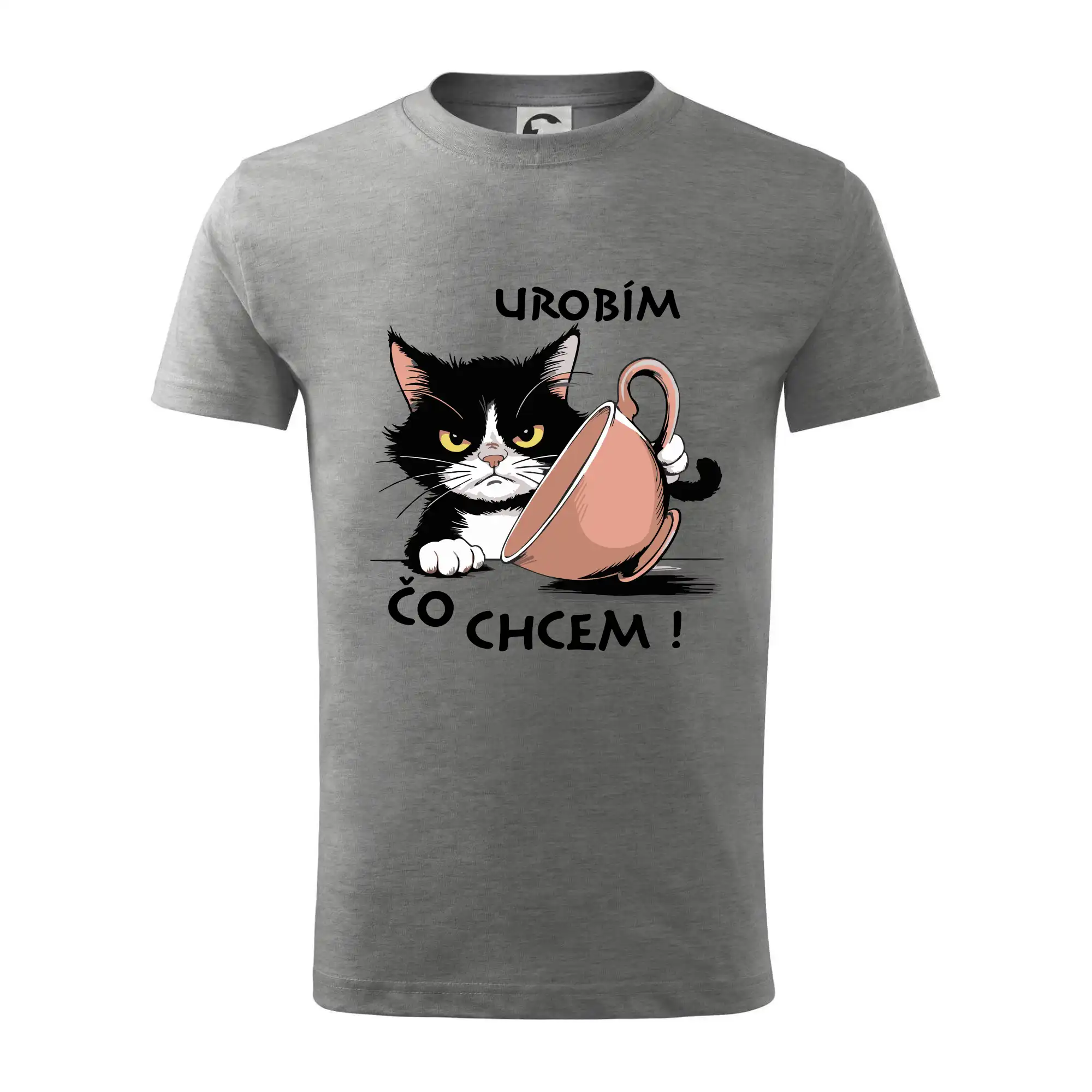 Vtipná tričká s mačkou - Mačka urobím čo chcem - Tričko detské bavlnené