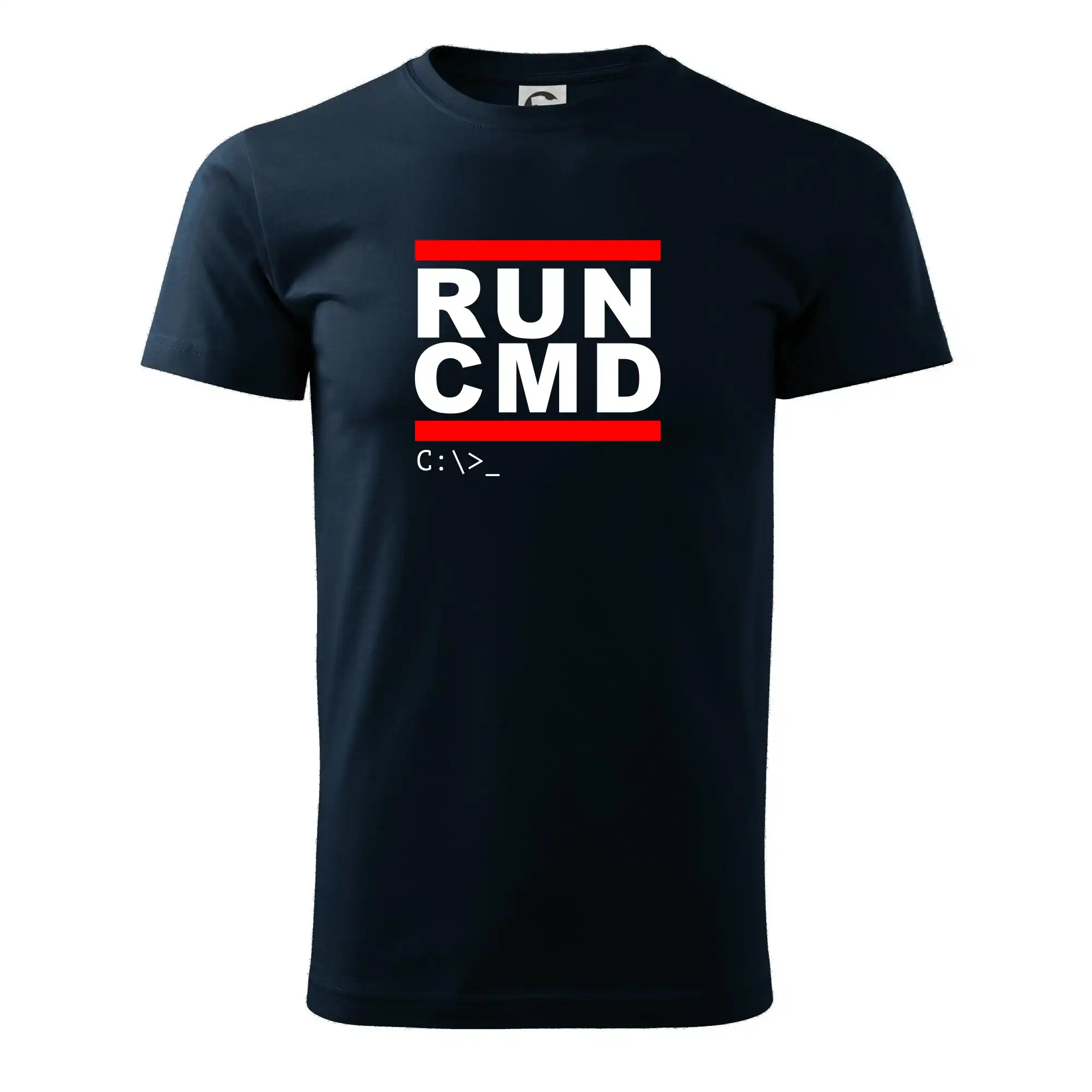 Tričká pre ajťákov - Run CMD - Tričko extra veľké  (5-8XL)