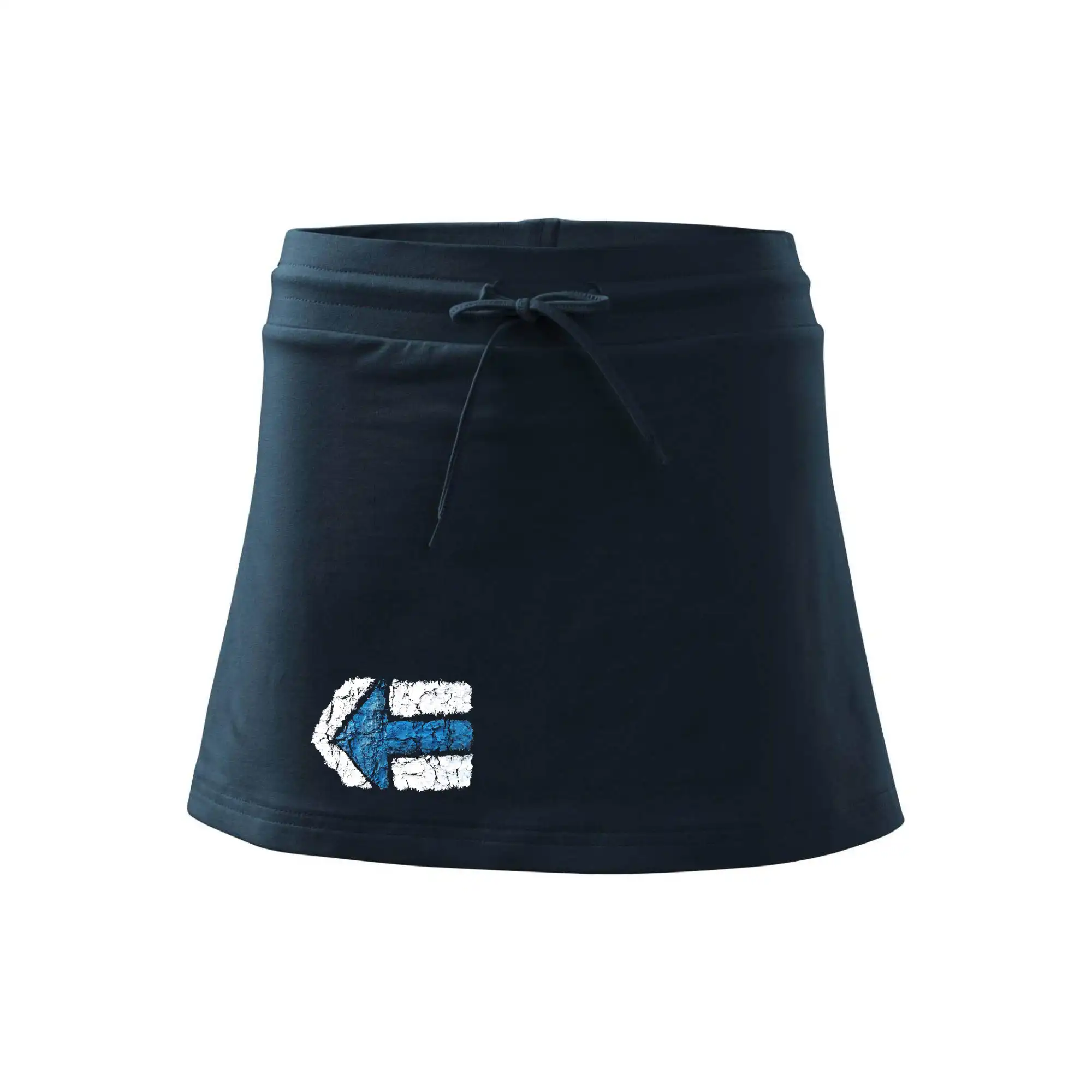 Trička na kempovanie - Párová turistická značka modrá - Športová sukne - two in one