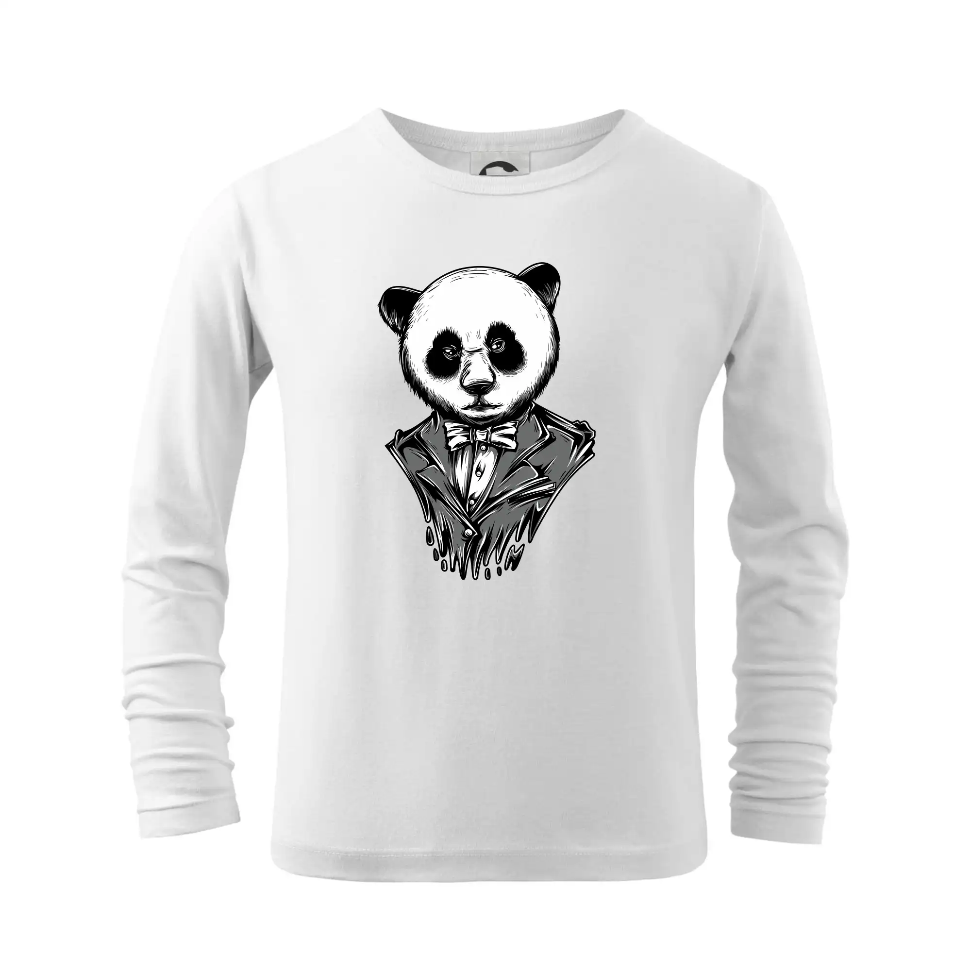 Grafické tričká - Panda gentleman - Tričko detské Long Sleeve