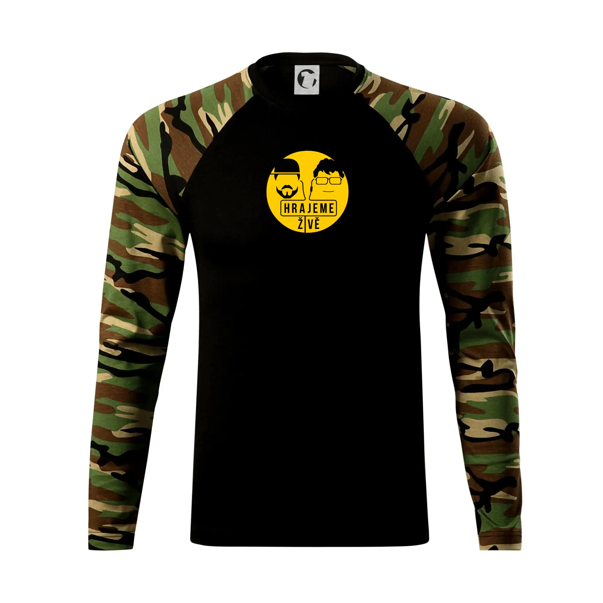 Tričká, mikiny a šiltovky pre Youtubery - Vortex hrajeme živě - Camouflage LS