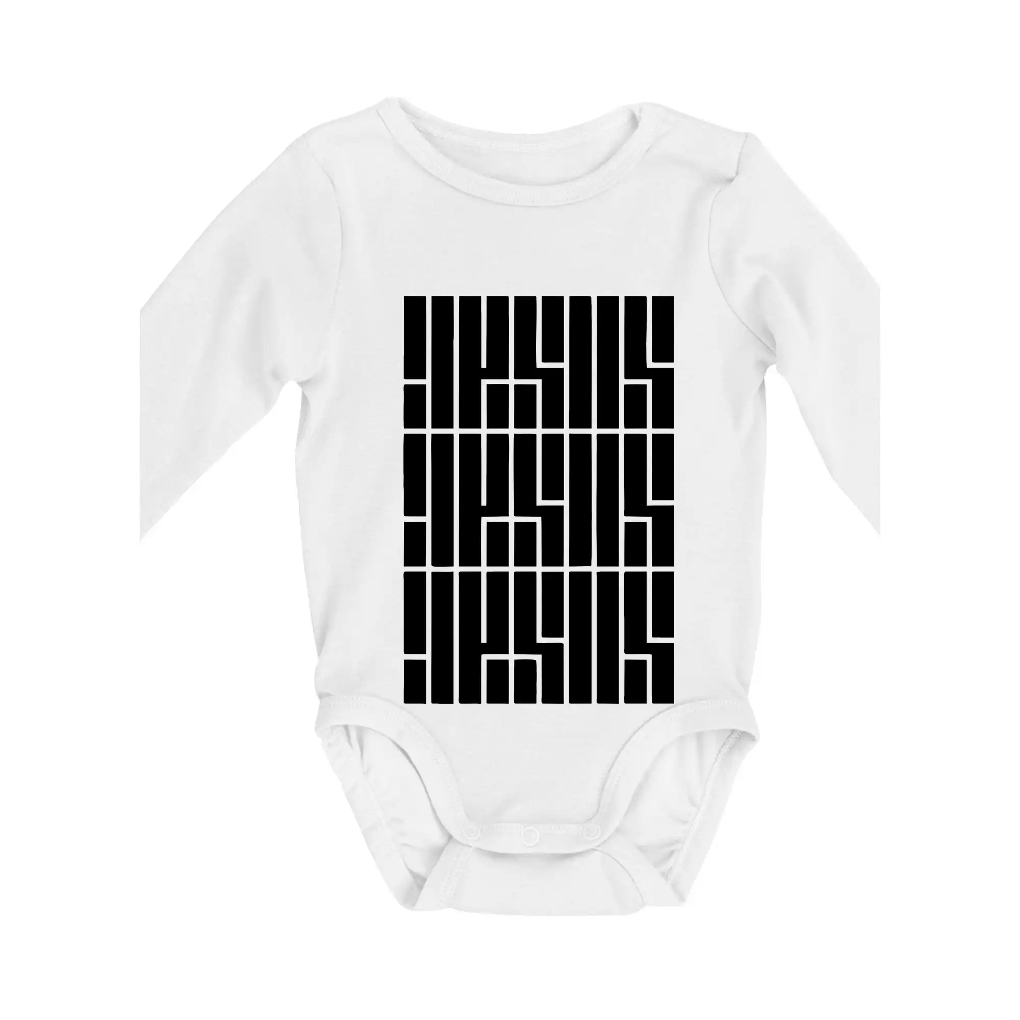 Jesus nápis - Body dojčenské s dlhým rukávom
