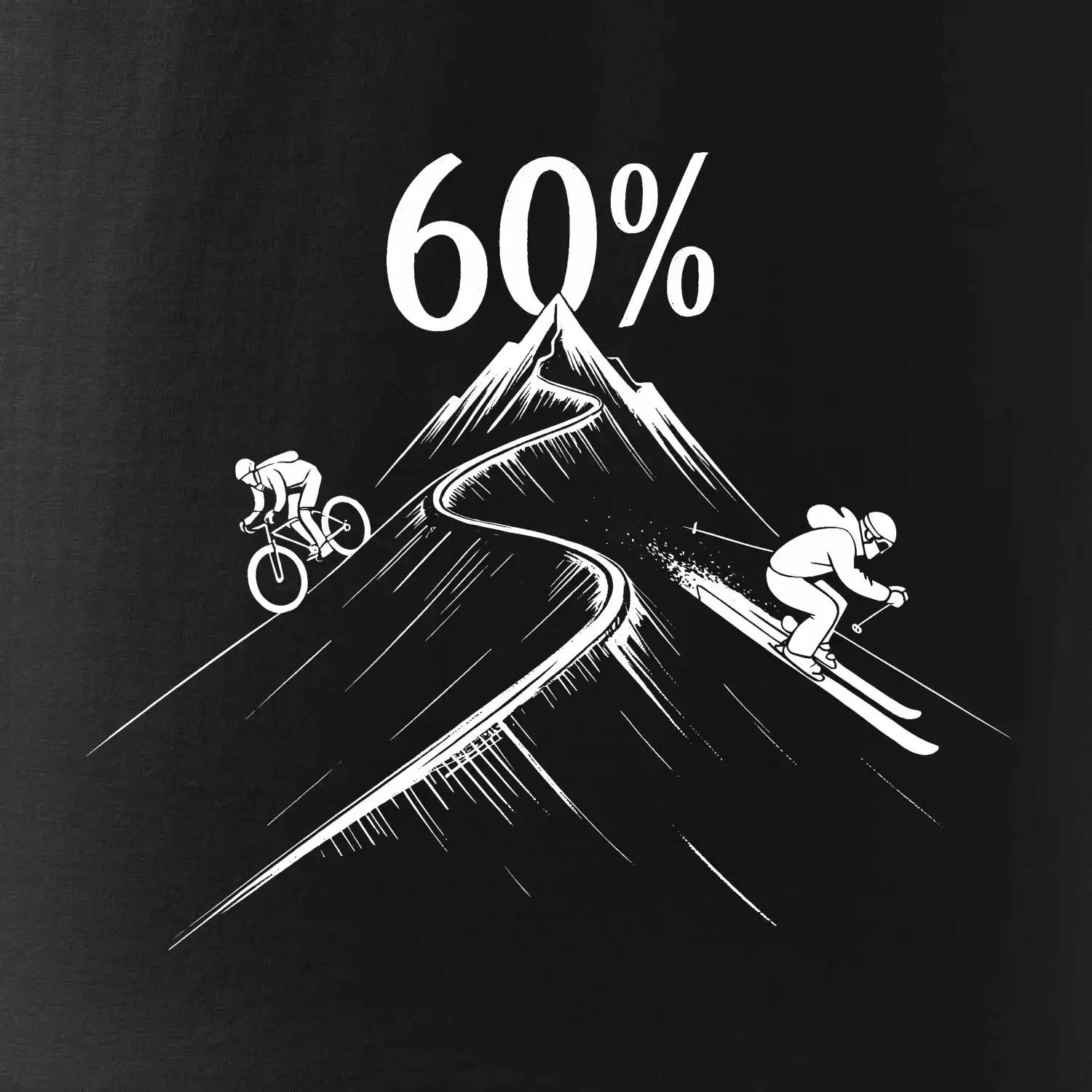 Narozeniny cyklista a lyžař 60