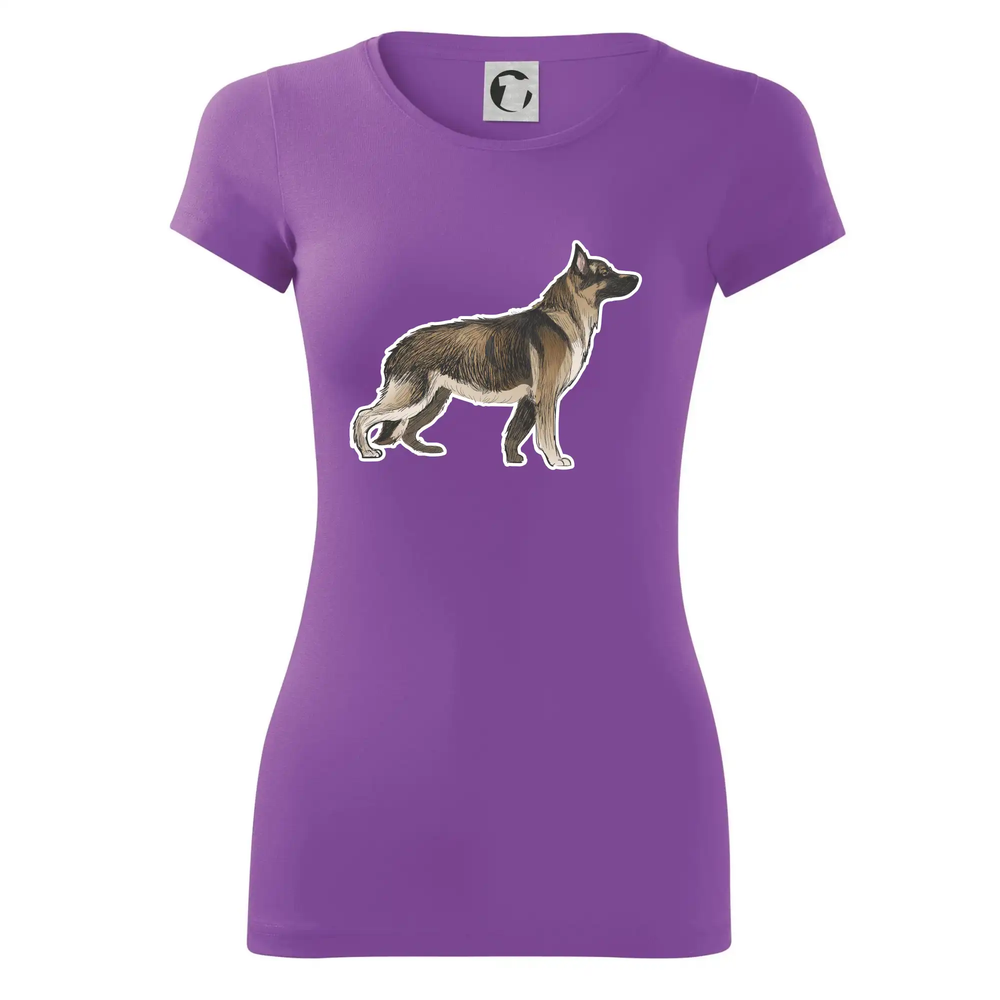 Německý ovčák - hnědý kreslený