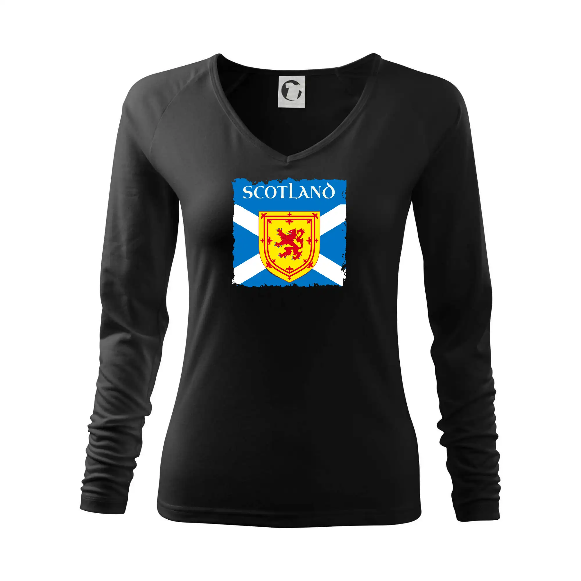 Skotská vlajka s erbem lva