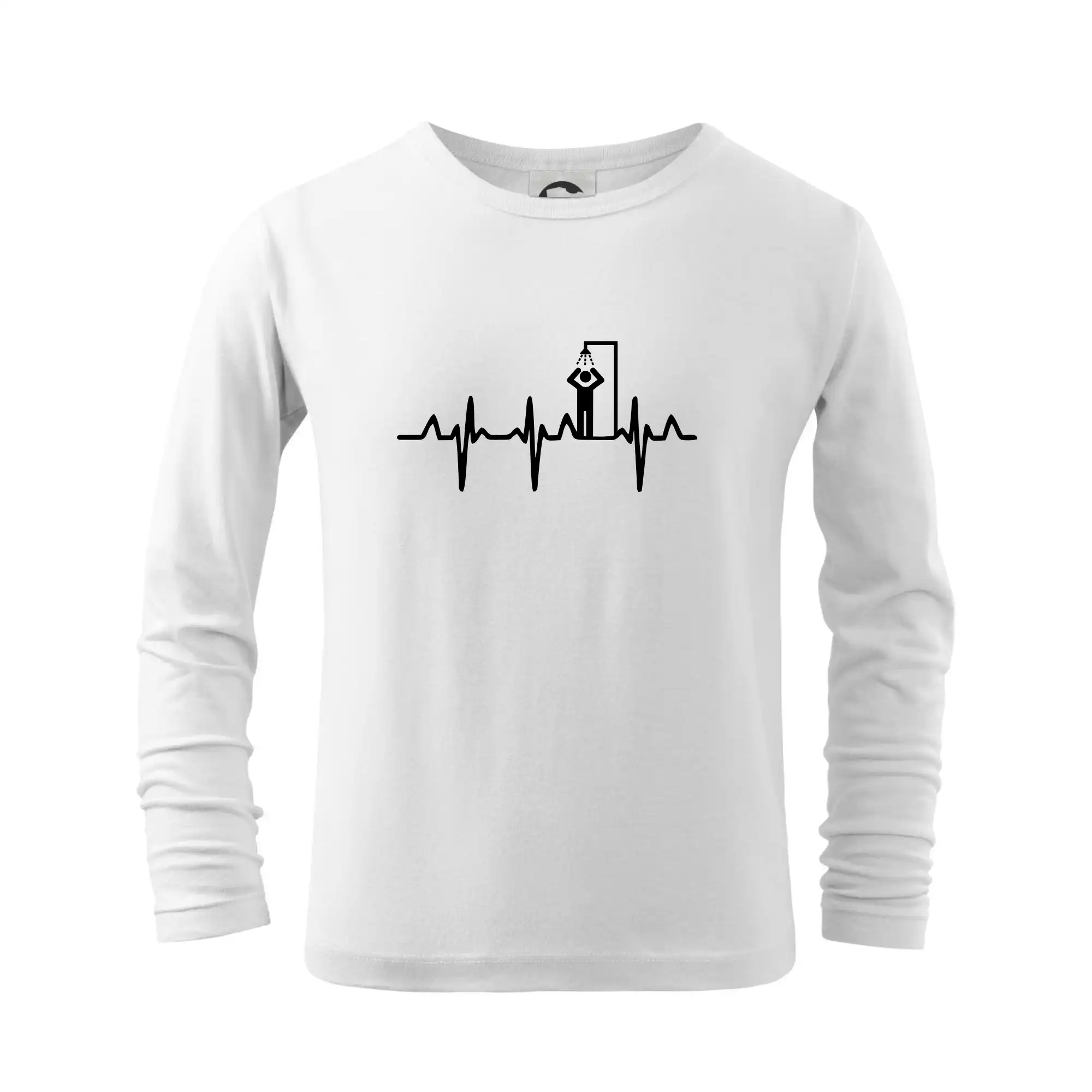 Životný štýl - EKG otužovanie sprcha - Tričko detské Long Sleeve