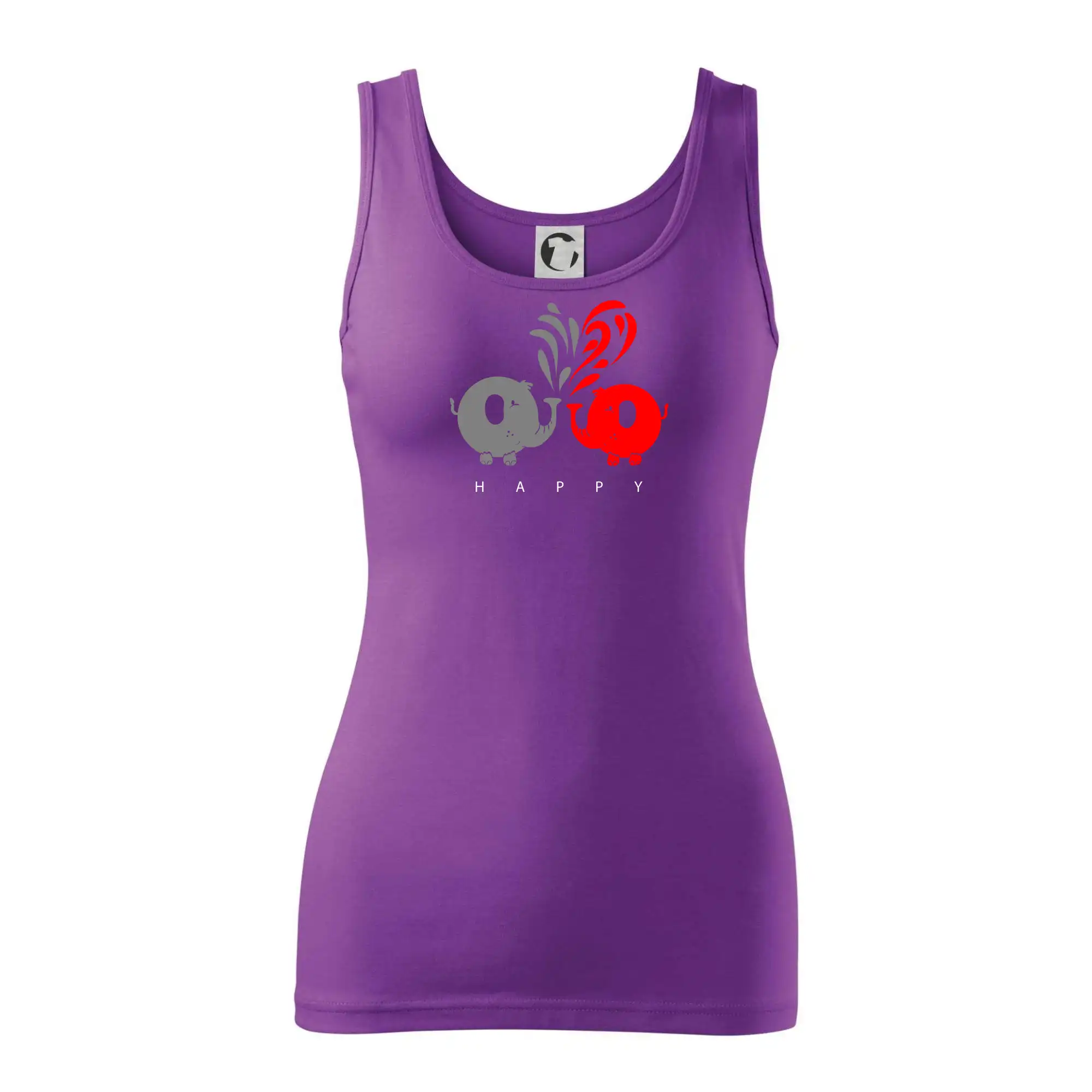 Tričká pre zamilovaných - Slon veselý - Dámske tielko