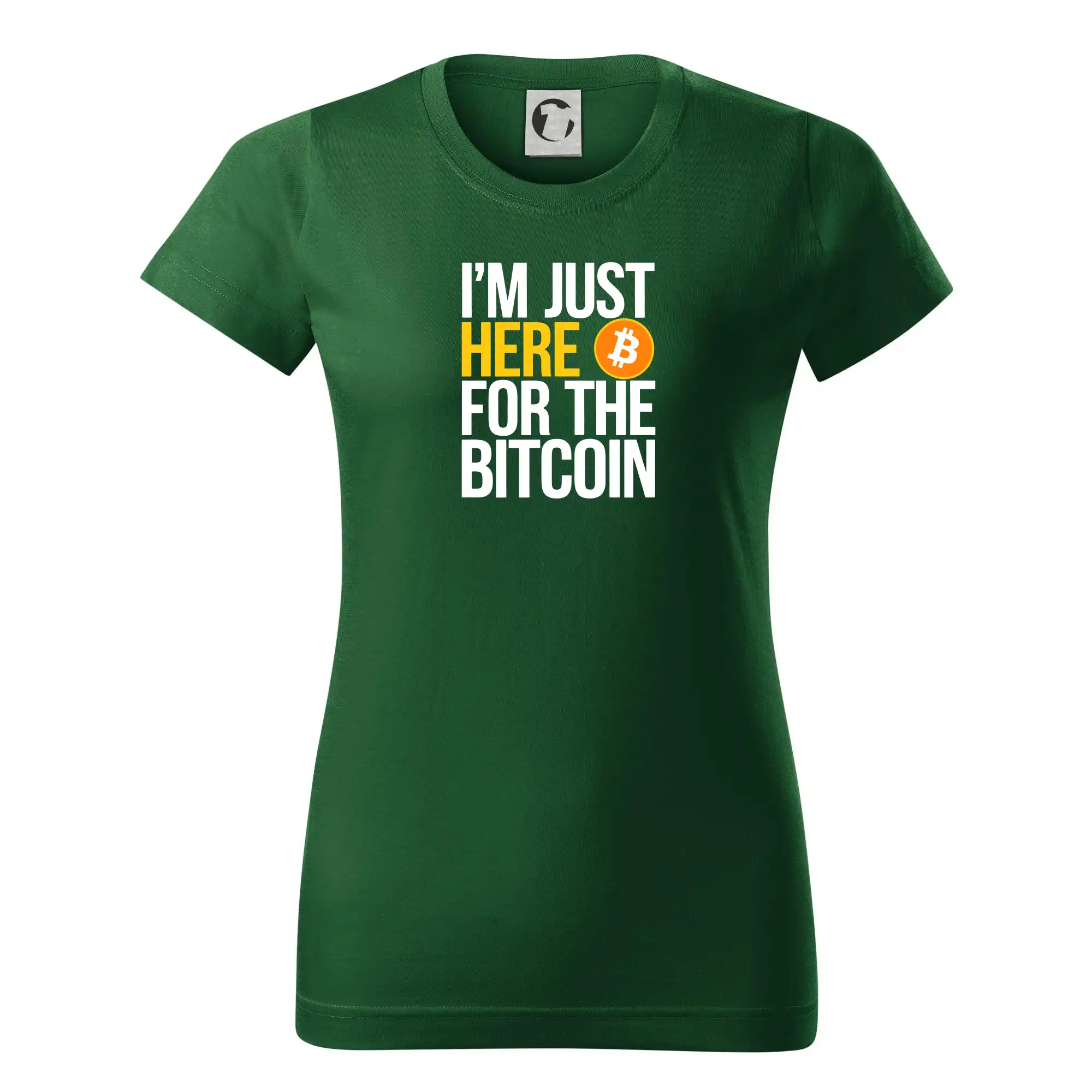 I'm just here for the Bitcoin - Dámske tričko basic - ľahko voľnejšie a dlhšie