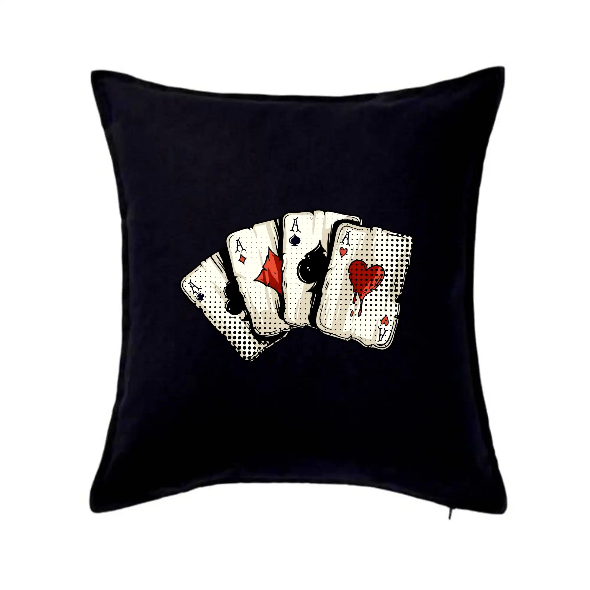 Poker tričká - Poker - karty kreslené - Vankúš 50x50