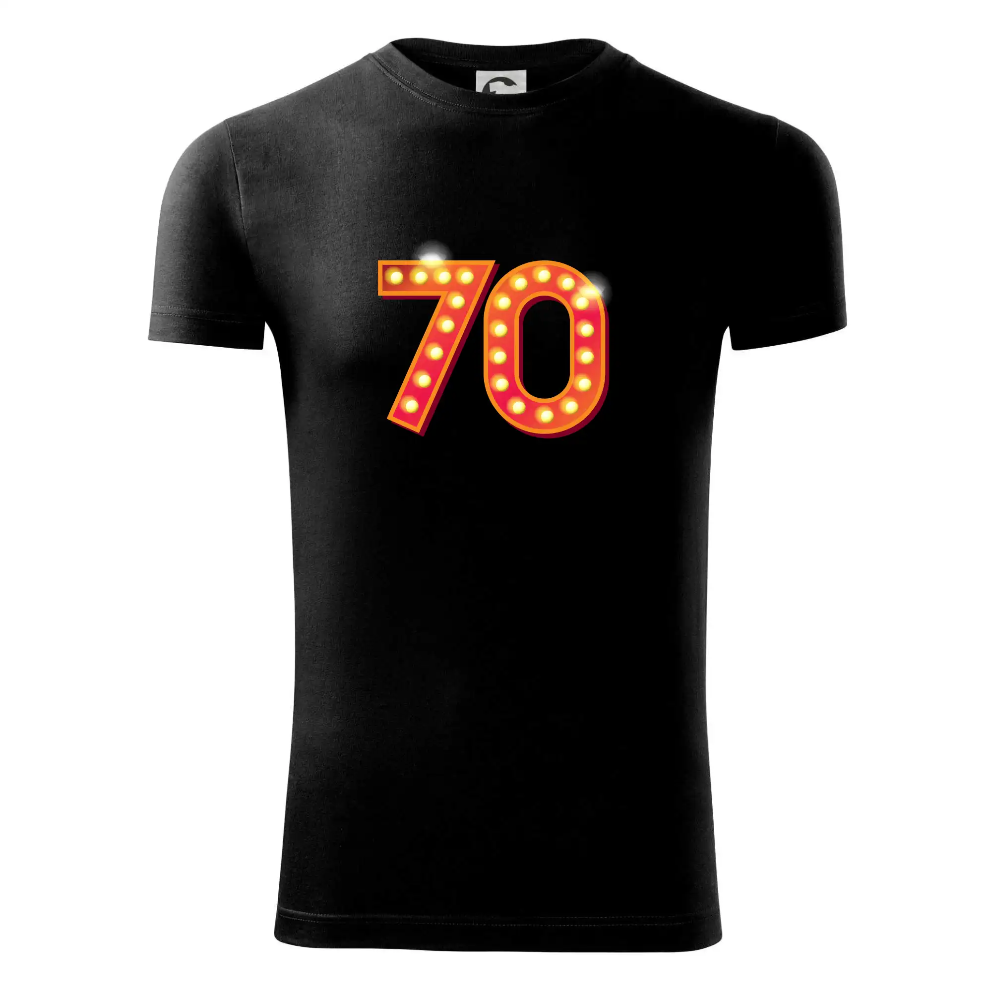 Tričká k narodeninám - Čísla žiarovky 70 - Viper FIT - Pánske zúžené tričko