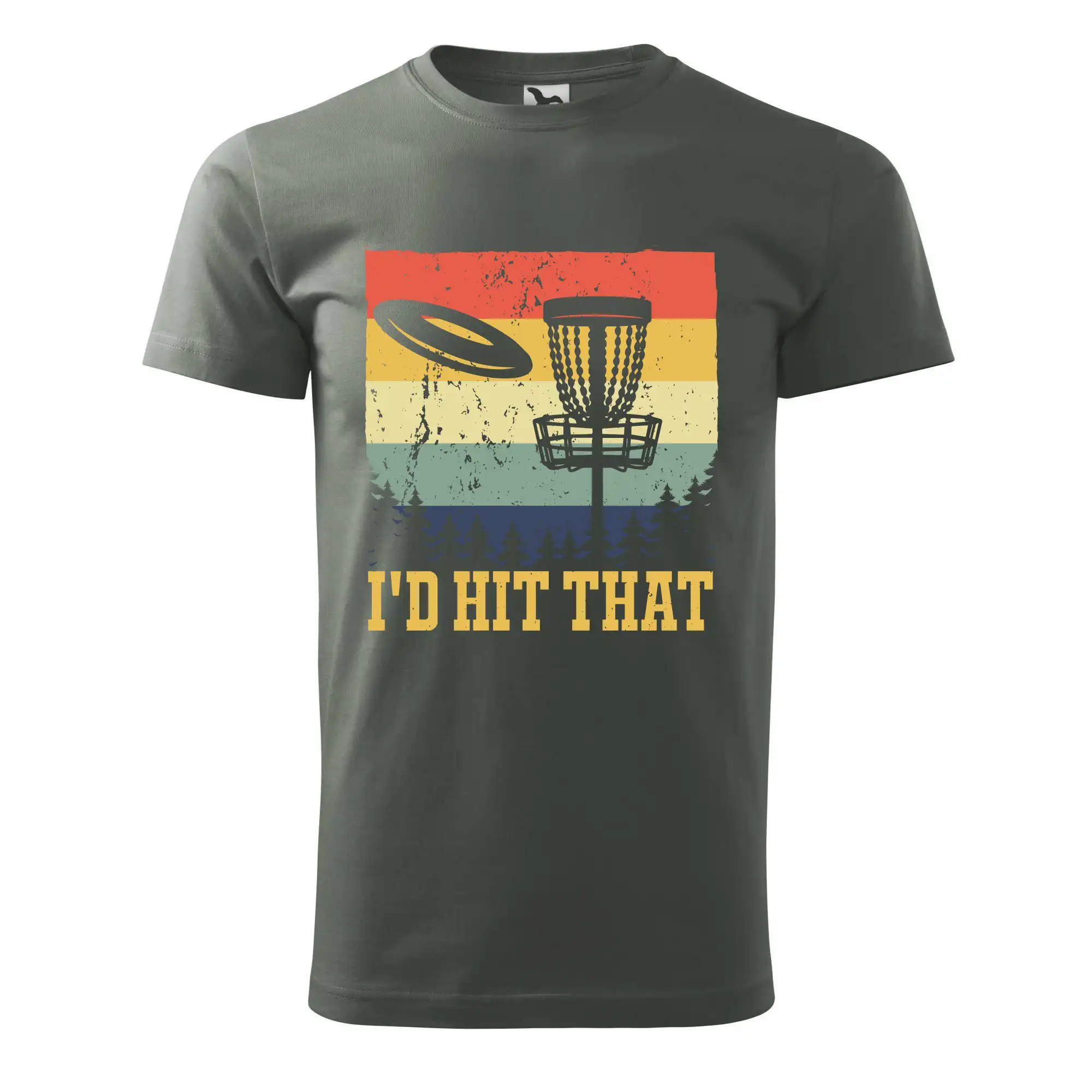 Disc golf player retro vintage