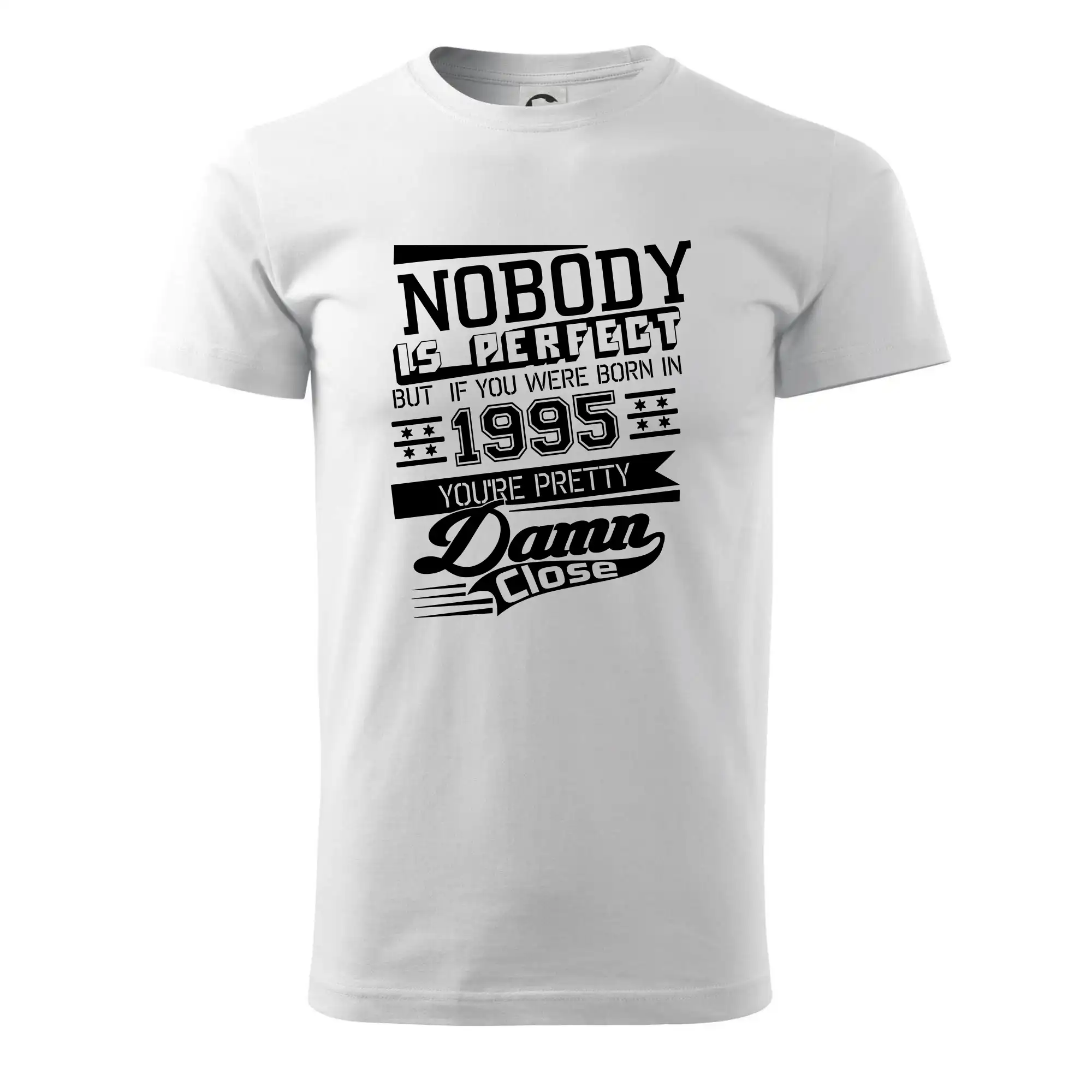 Tričká k narodeninám - Nobody is perfect - 1995 - Pánske tričko nižšej gramáže