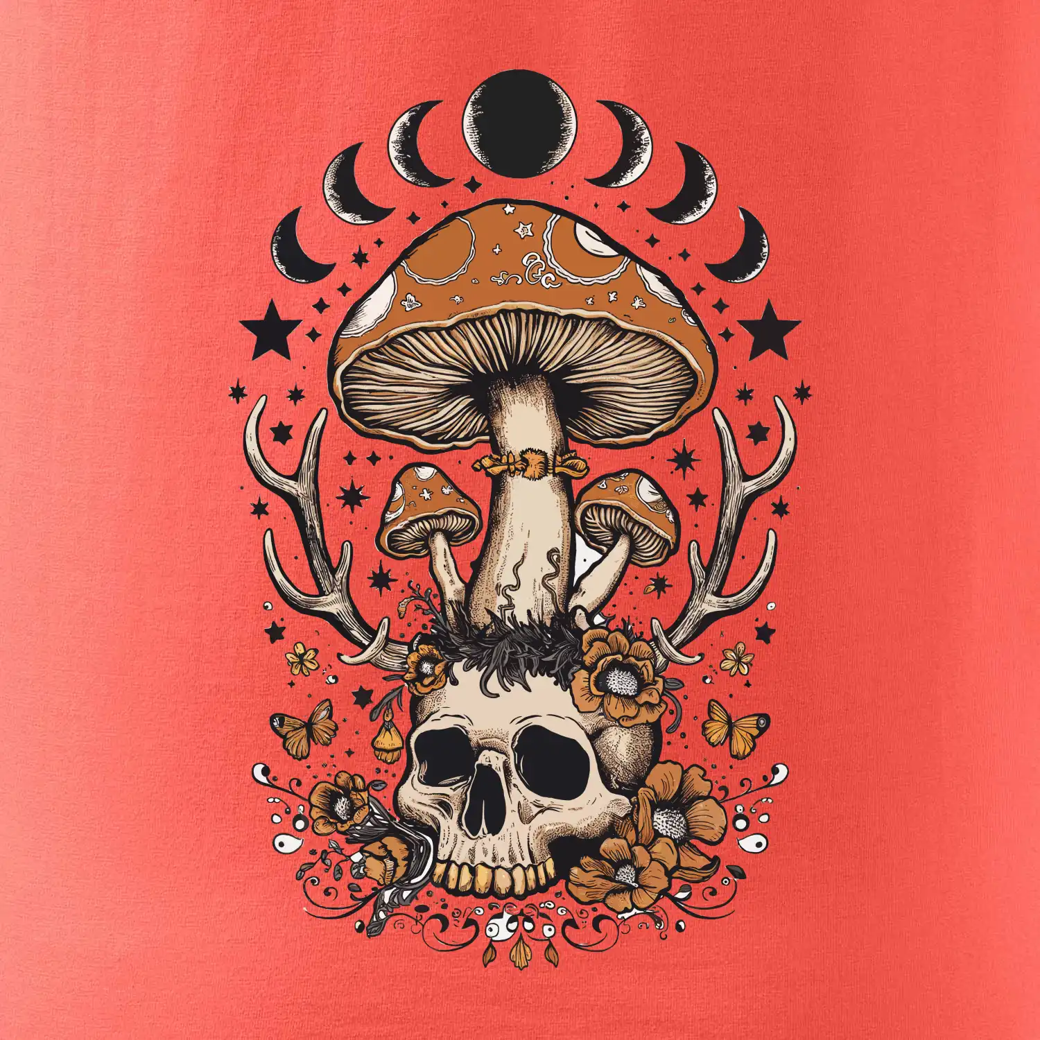 Goblincore magical mushroom
