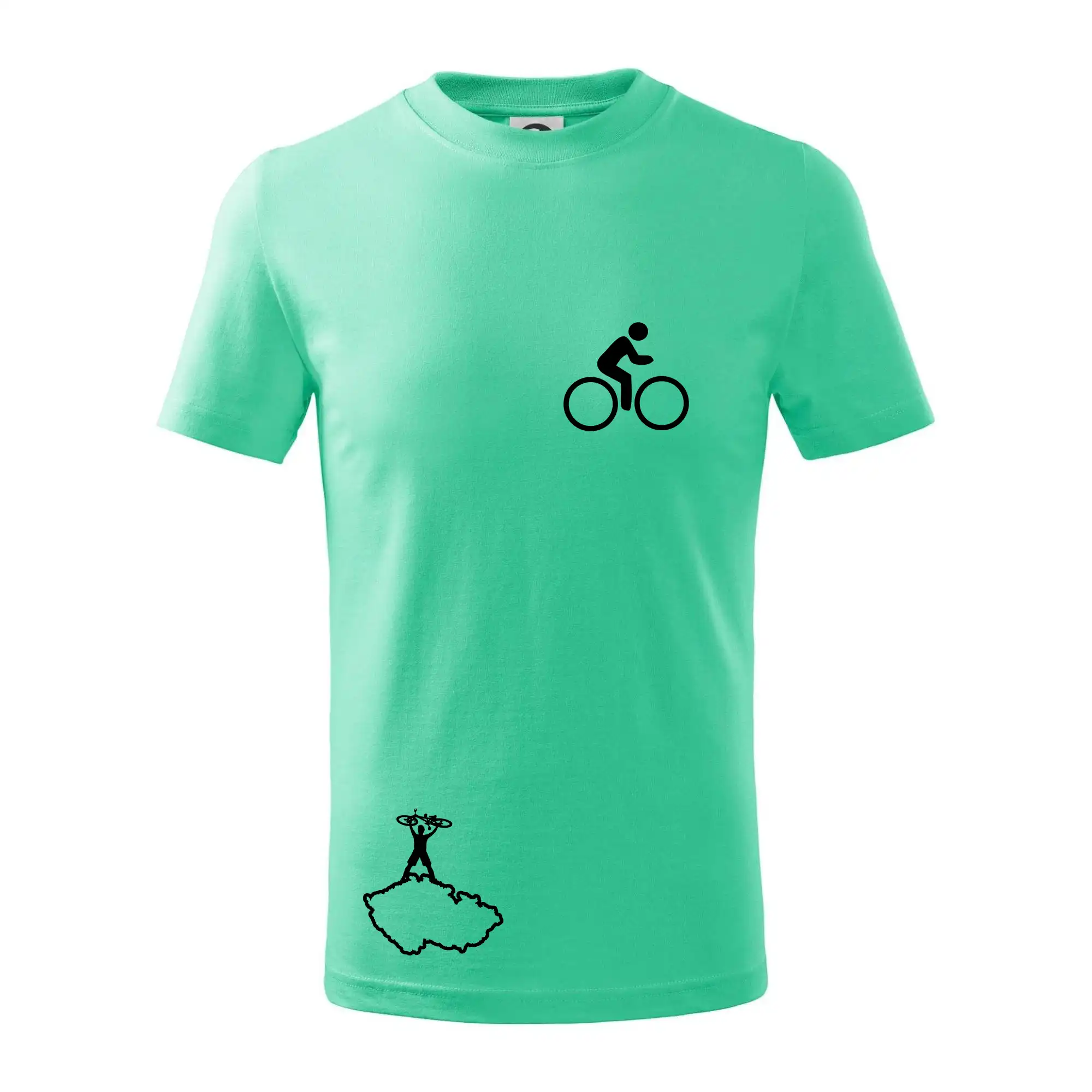 Mapa ČR + kolo na prsu