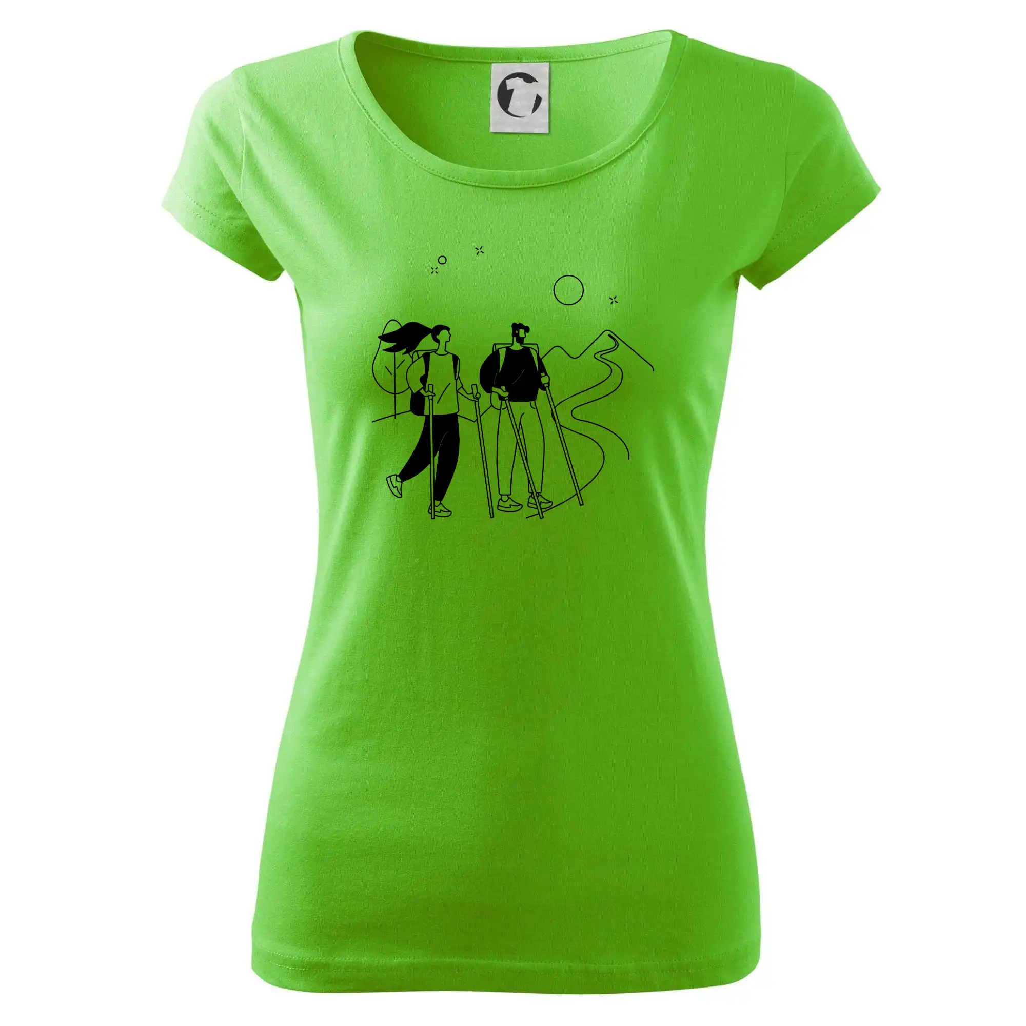 Kreslený pár na výletě