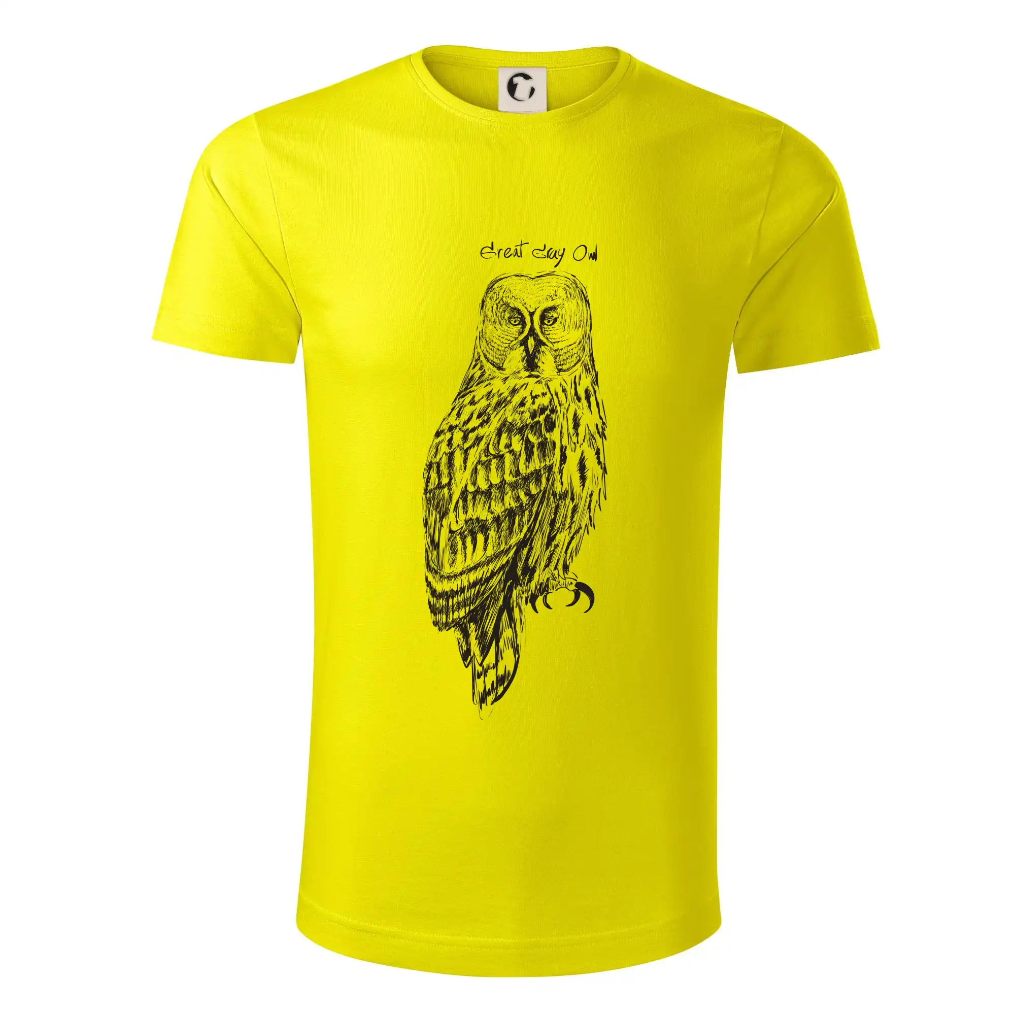 Tričká so zvieratami - Sova bradatá Barred owl - Tričko z organickej bavlny