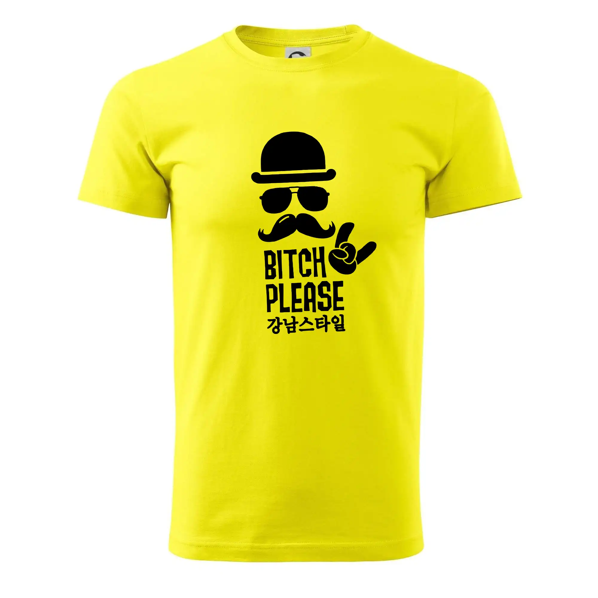 Tričká s fúzikmi - Bitch please! Mustache - Pánske tričko nižšej gramáže