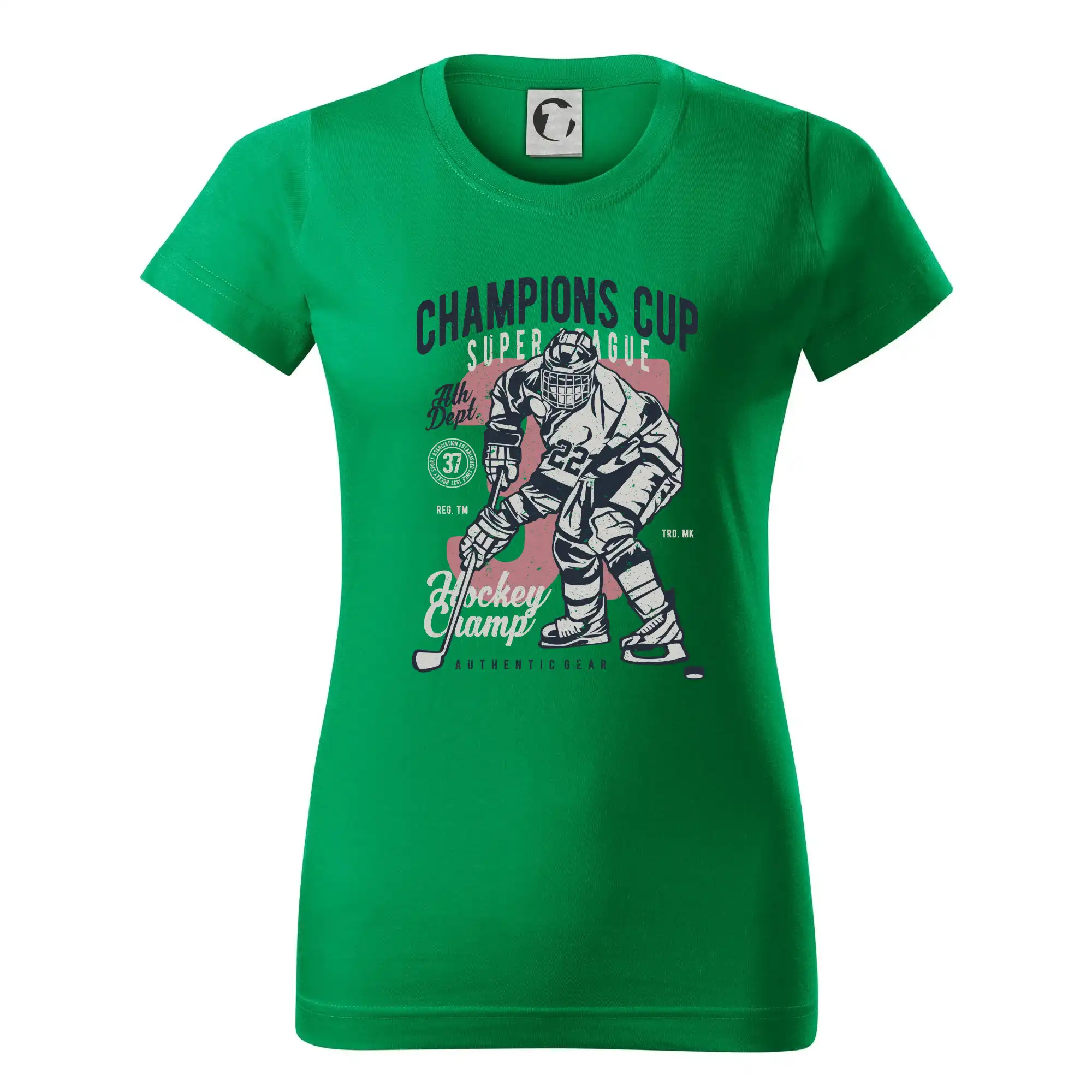 Hokejová trička - Champions Cup Hockey - Dámske tričko basic - ľahko voľnejšie a dlhšie