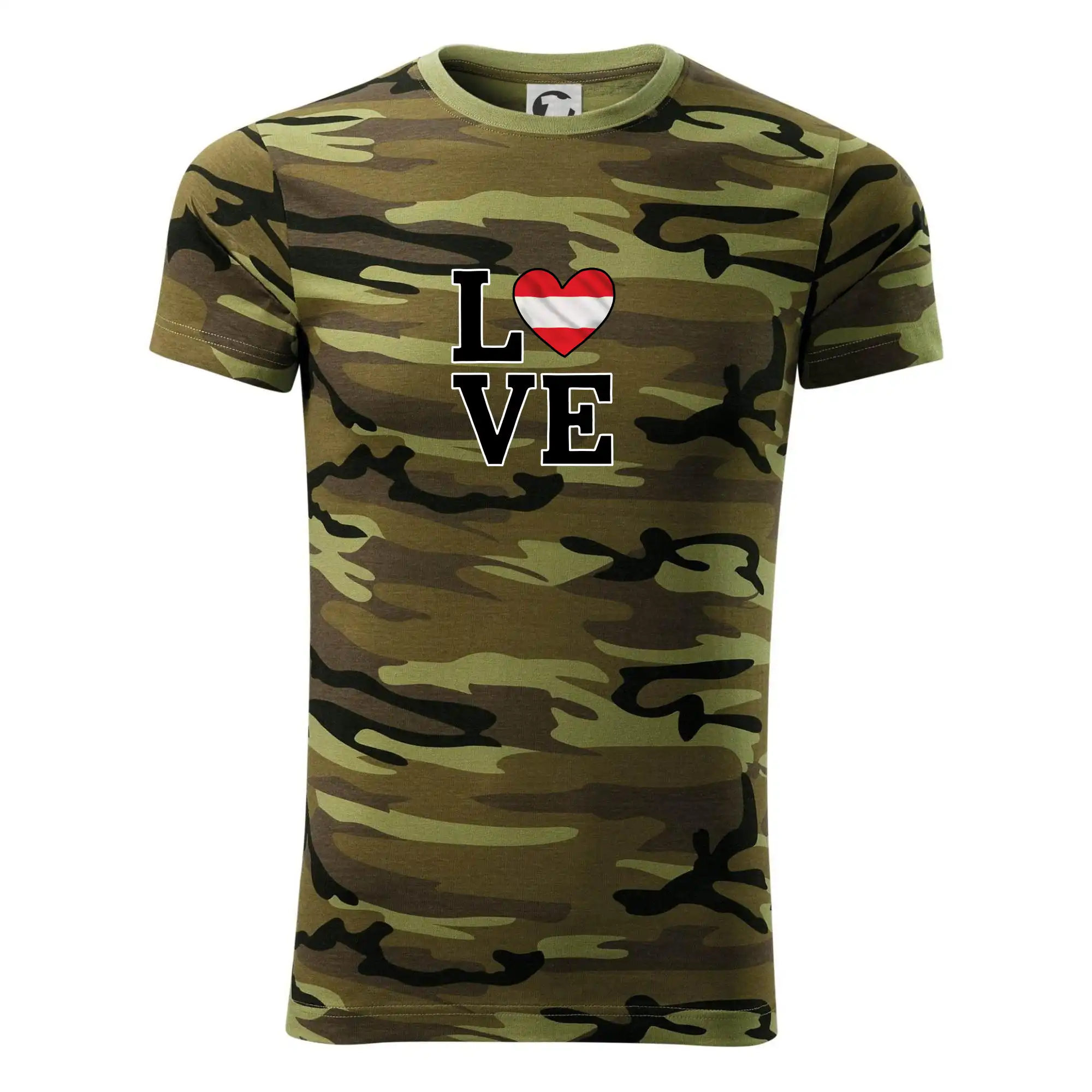Motívy štátnych vlajok - Love Rakúska vlajka - Army CAMOUFLAGE