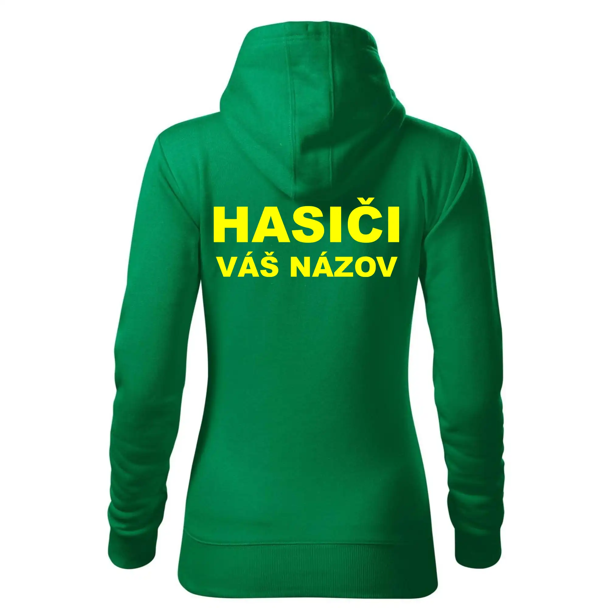 Hasiči - žltý nápis - váš názov zboru