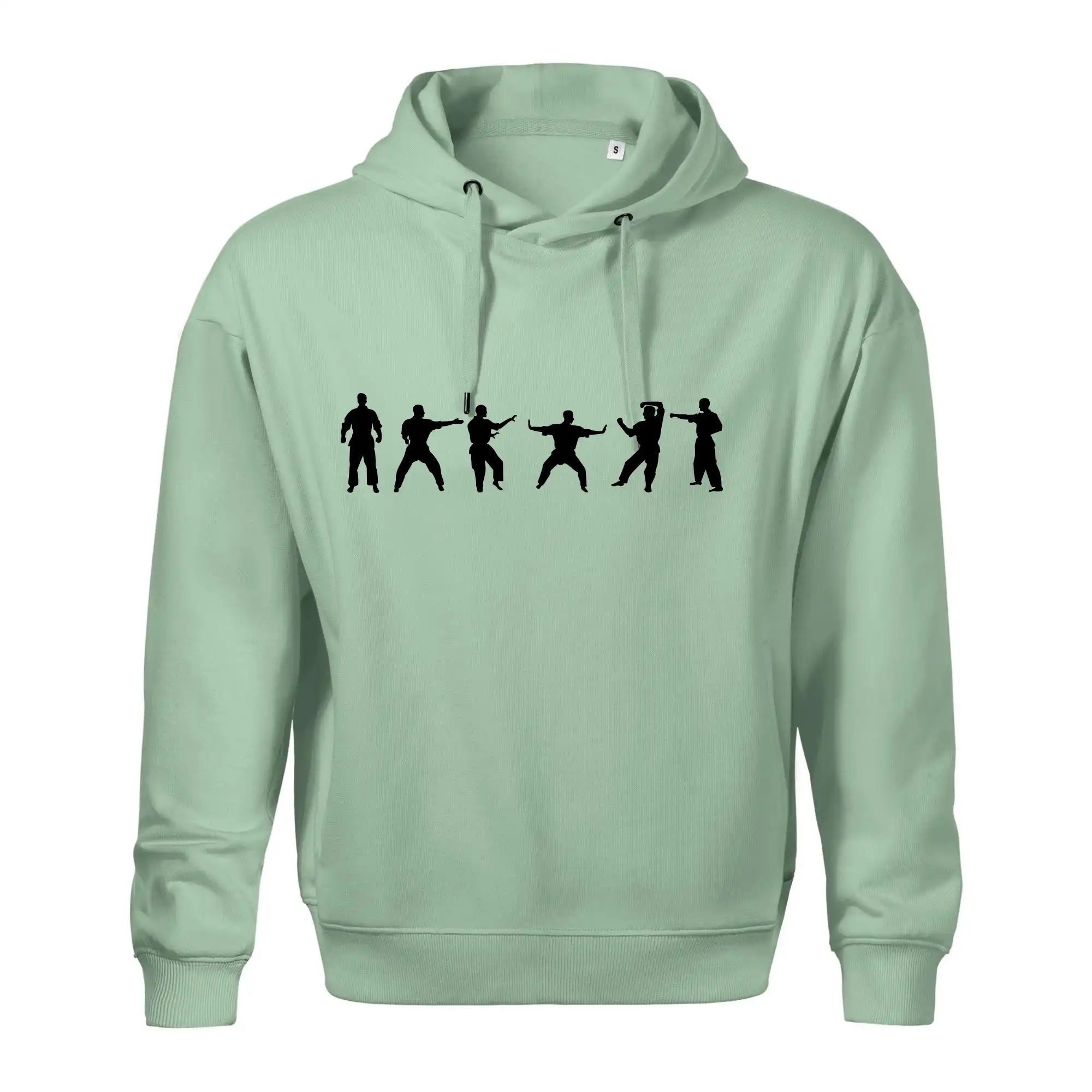 Tričká Karate - Karate postavy - Oversized mikina pánska Moon - kratšia + širšia