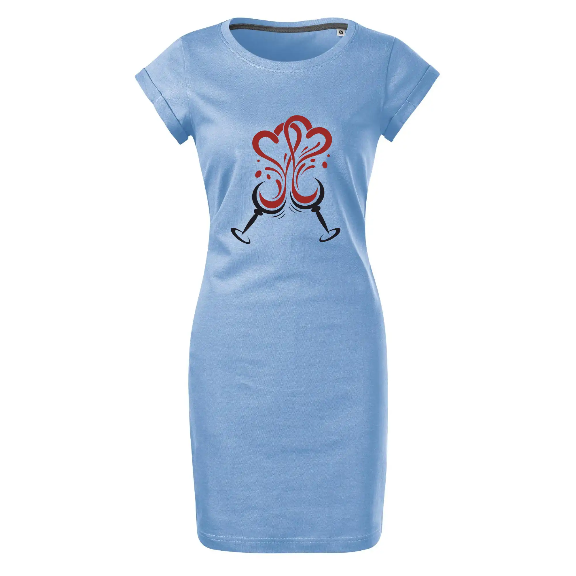 Víno je láska kulaté skleničky