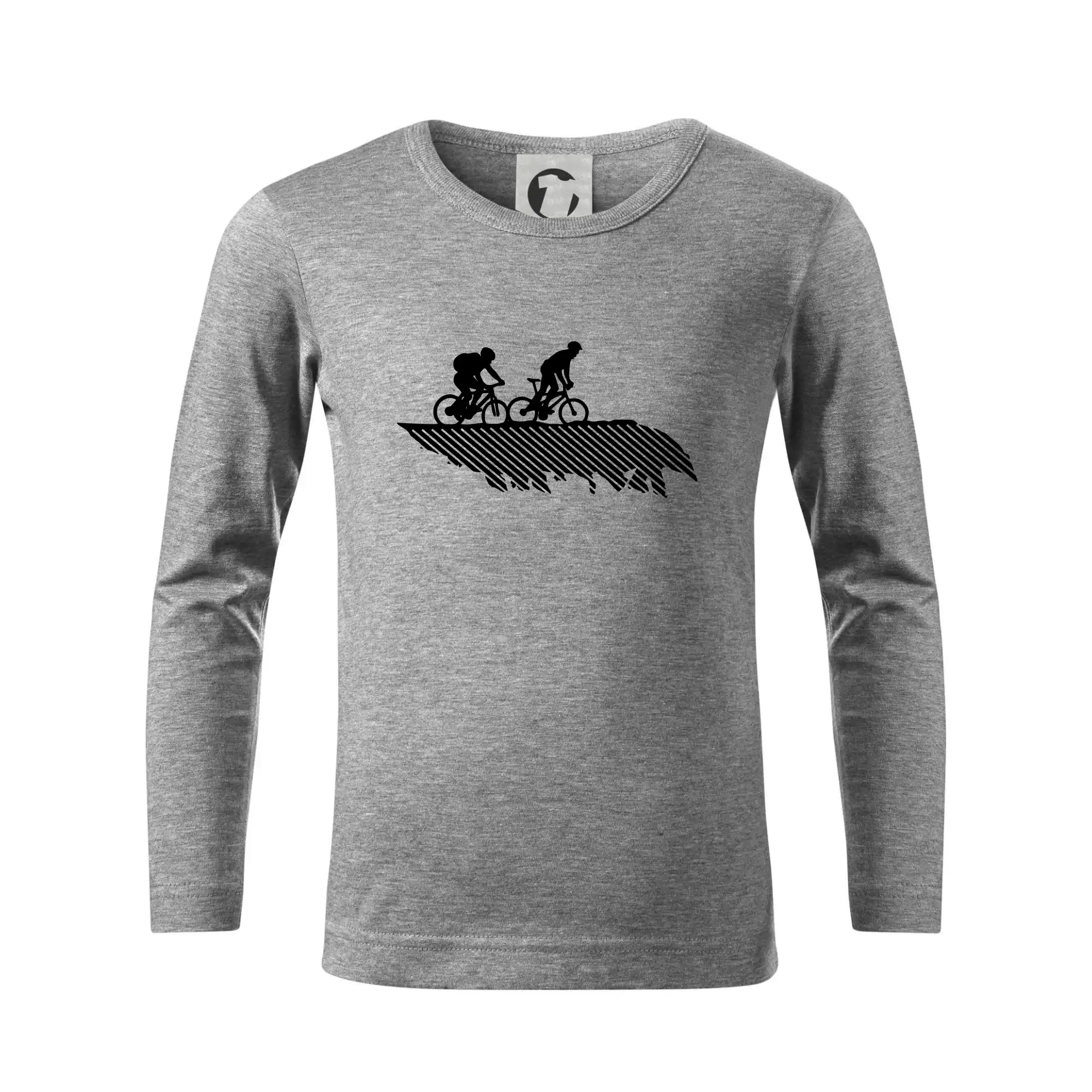Tričko ako darček pre cyklistu - Cyclo duo - Tričko detské Long Sleeve