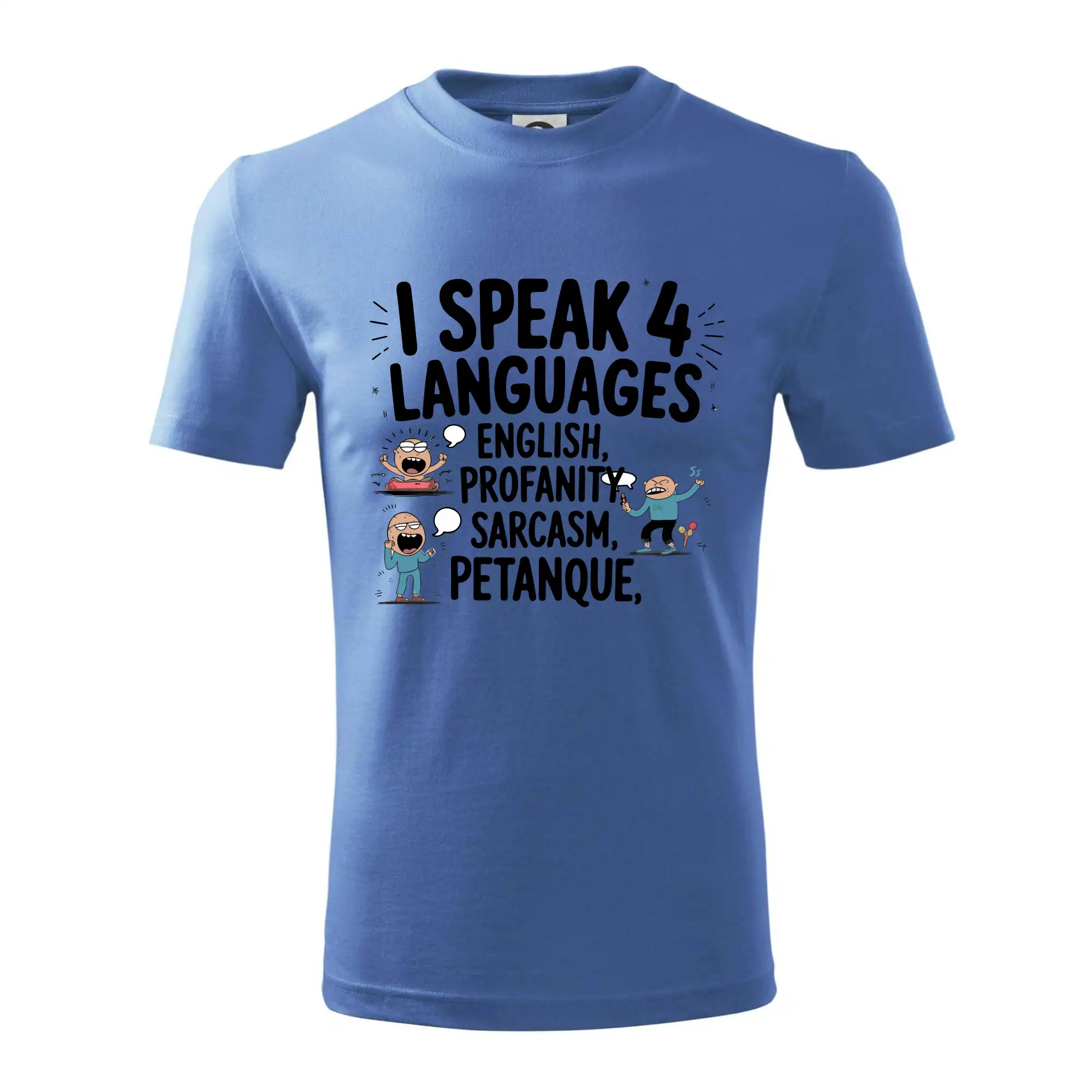 Ostatné športy - I speak 4 language - Petanque - Tričko detské bavlnené