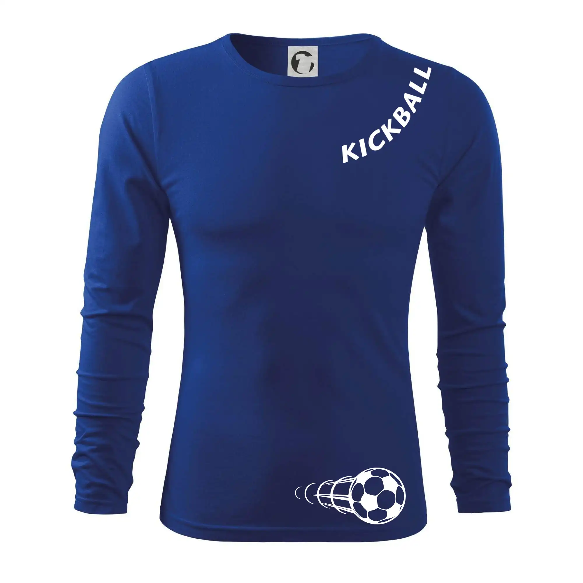 Kickball nápis šikmo
