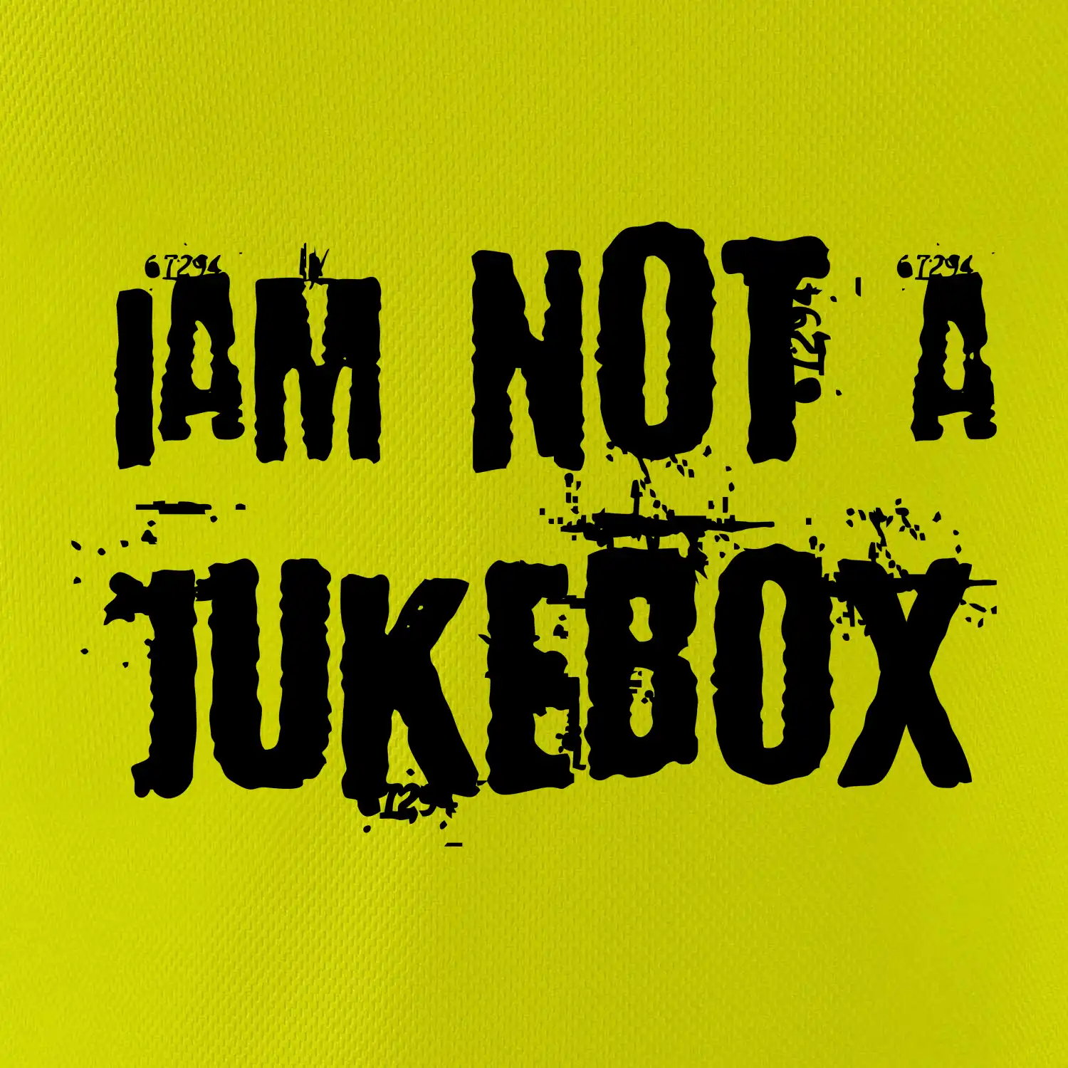 Iam not a jukebox - na prsou