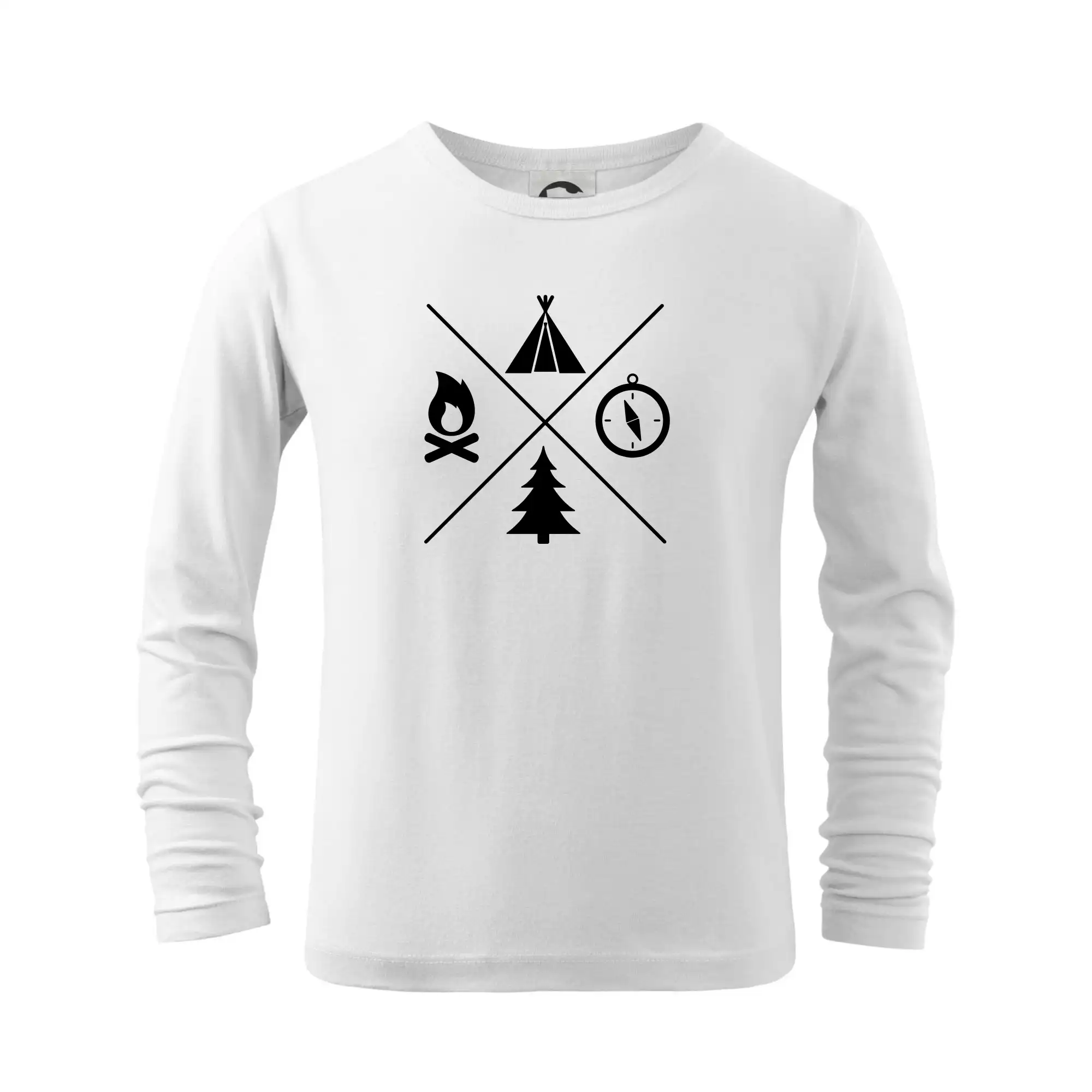 Trička na kempovanie - Kempovanie štvorka - Tričko detské Long Sleeve