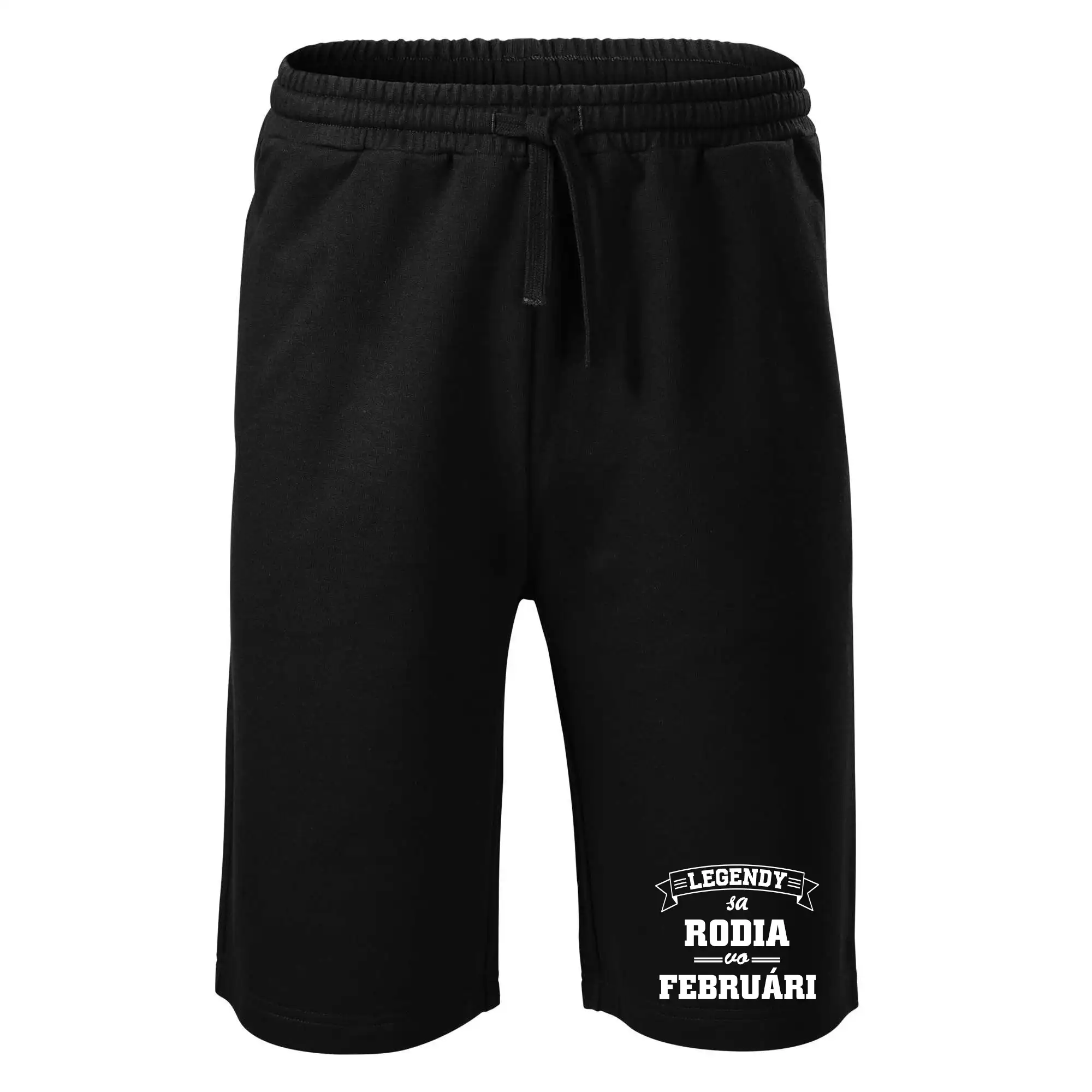 Tričká pre narodené vo februári - Legendy sa rodia vo februári - Šortky pánske bavlnené