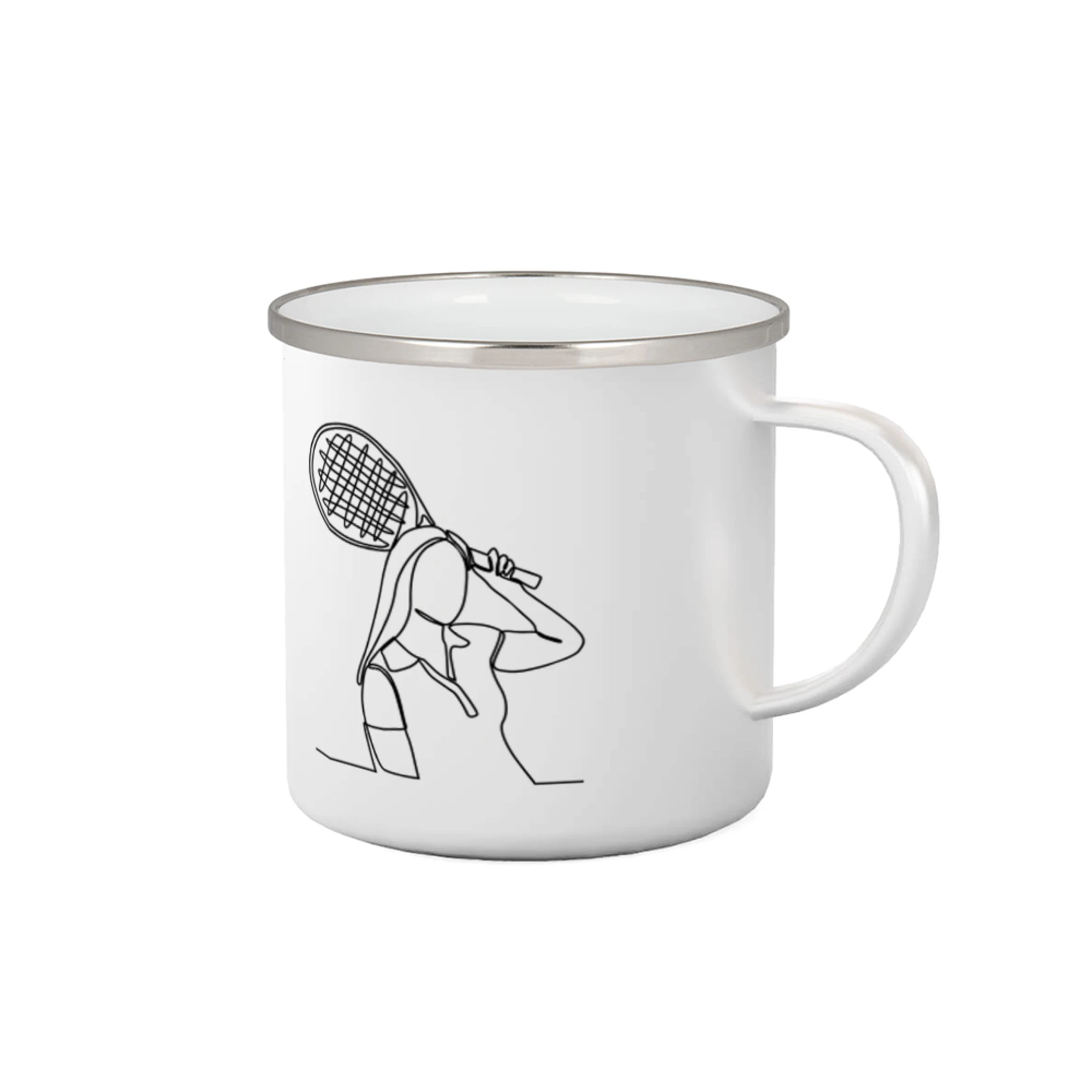 Tričká a mikiny s obrázkami jedným ťahom - Tenistka jedným ťahom - Plecháčik