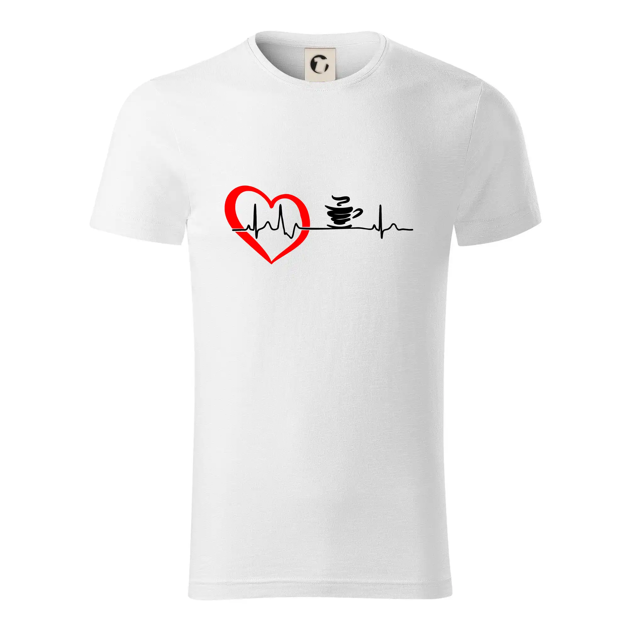 Motívy pre baristu a milovníkov kávy - Moje srdce bije pre kávu - Tričko z organickej bavlny