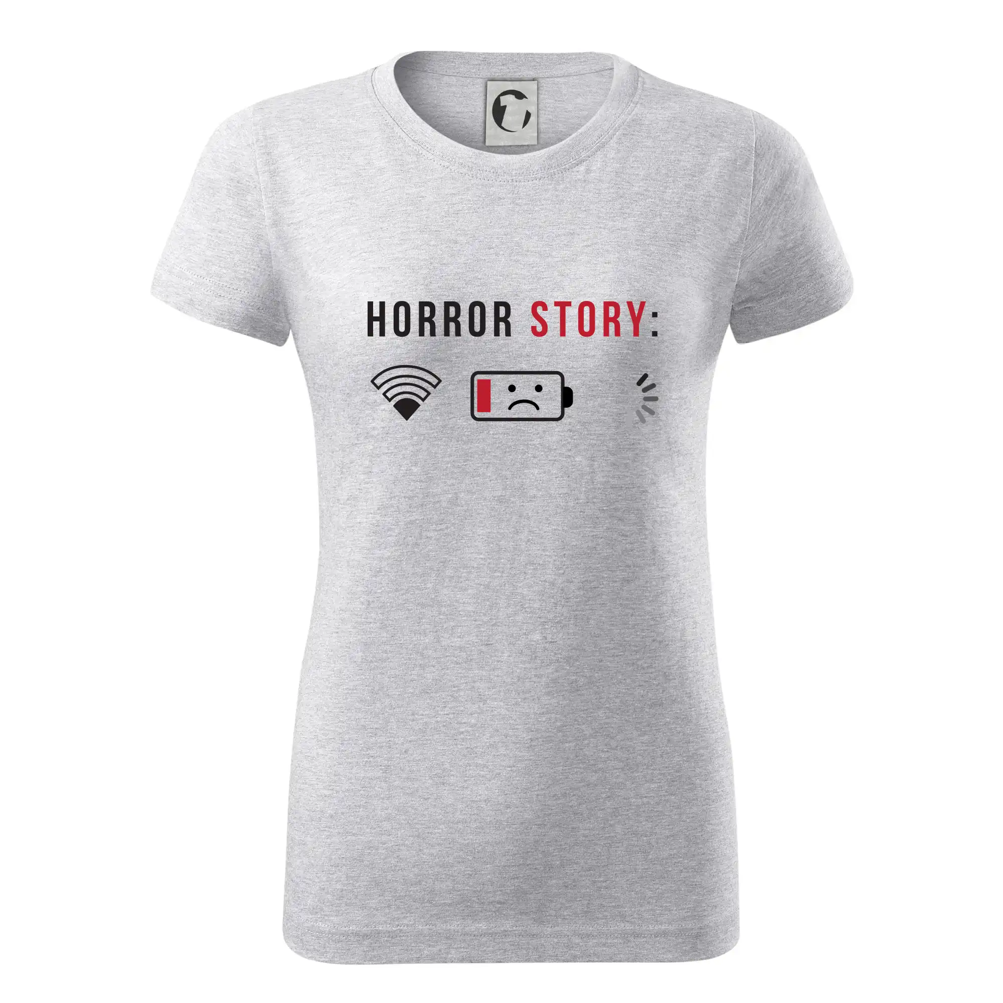 Tričká pre ajťákov - Horror story - Dámske tričko basic - ľahko voľnejšie a dlhšie