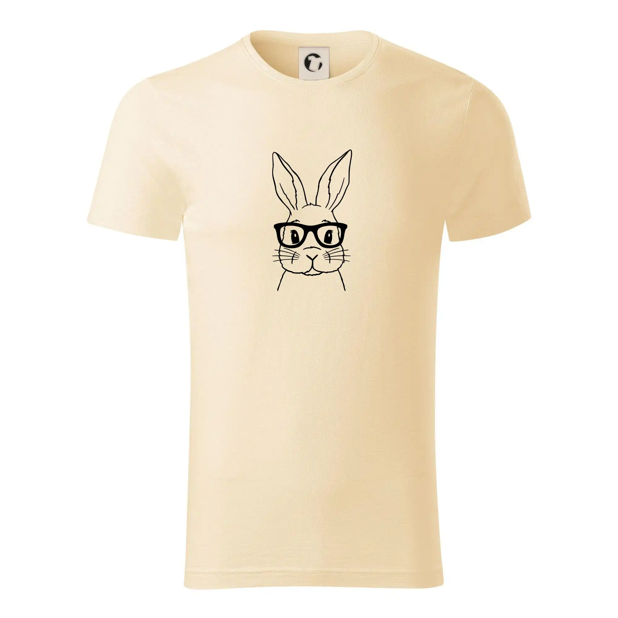 Veľkonočné tričká - Králik s okuliarmi - Tričko z organickej bavlny