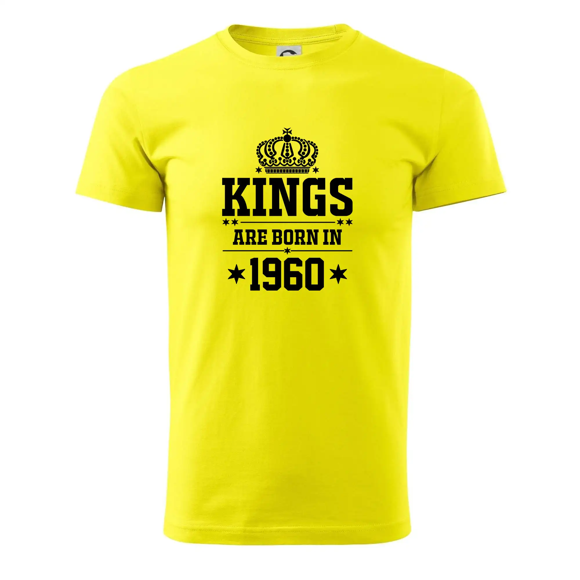 Trička s ročníkom 1960 - Kings are born in 1960 - Pánske tričko nižšej gramáže